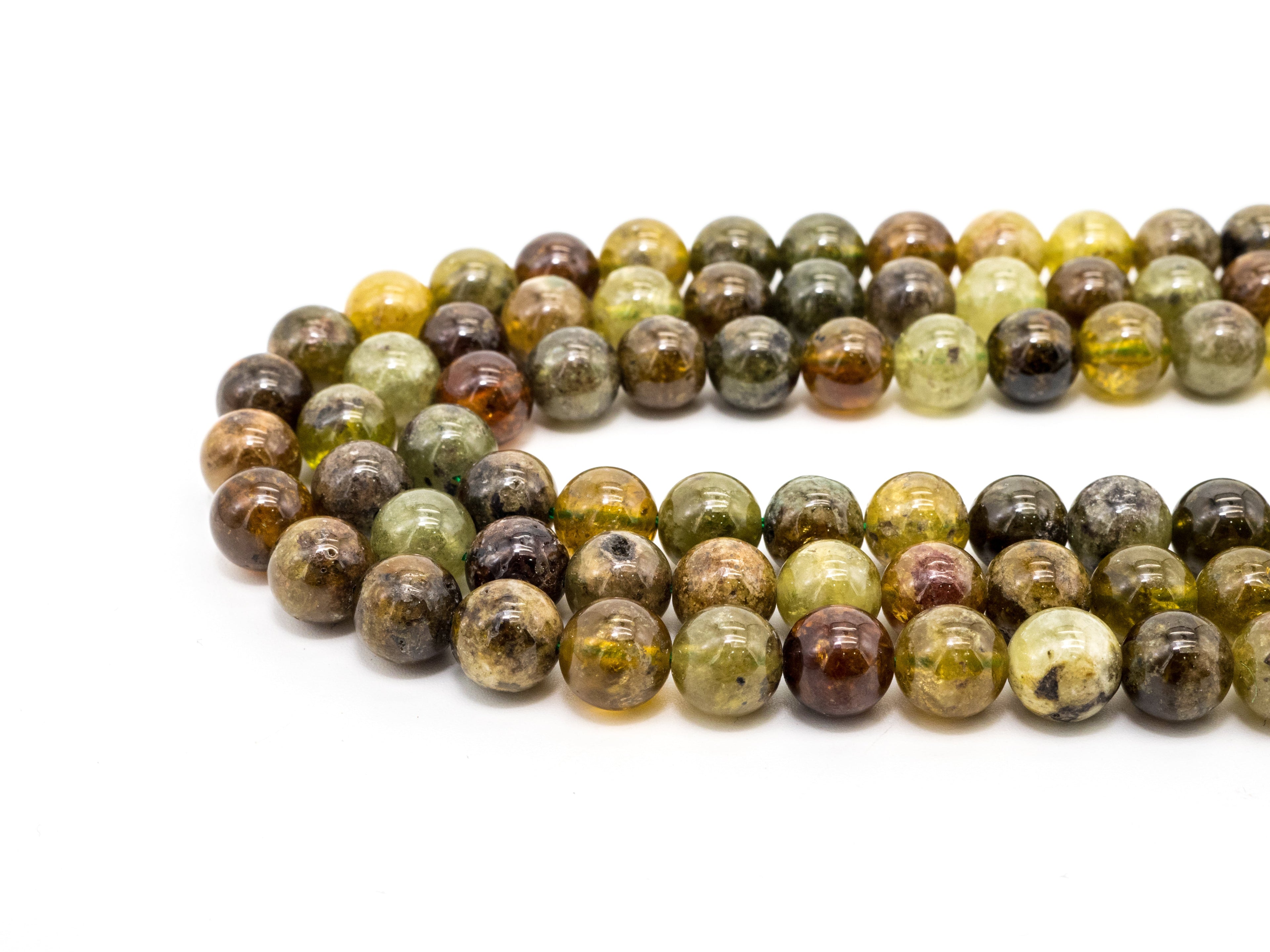 High Quality Natural Green Garnet Smooth Round/Rondelle Beads, 6mm/8mm/10mm/12mm/3x6mm Green Garnet Beads,15.5" Full Strand,SKU#U180