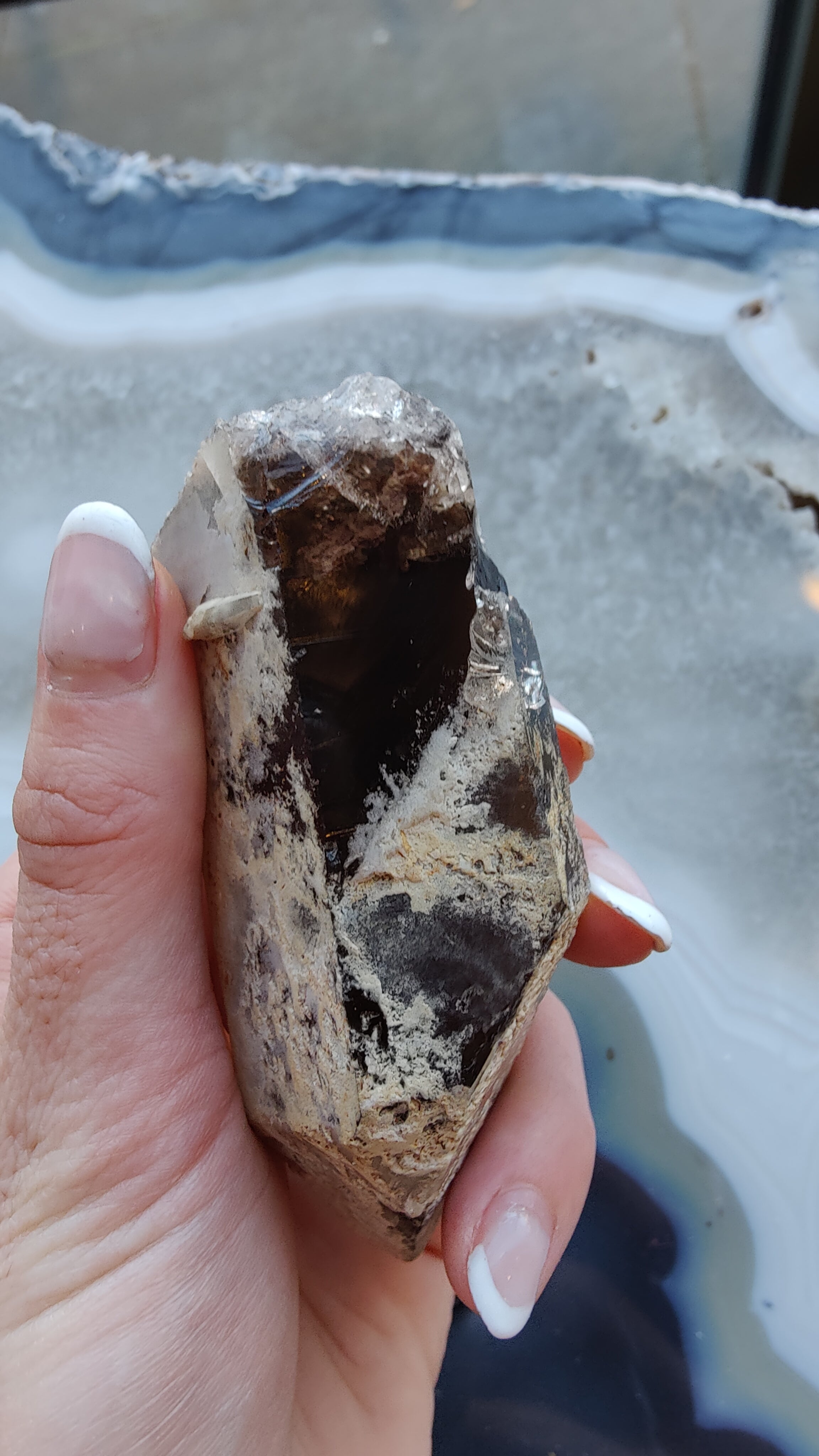 Lodalite Included Smokey Quartz Point