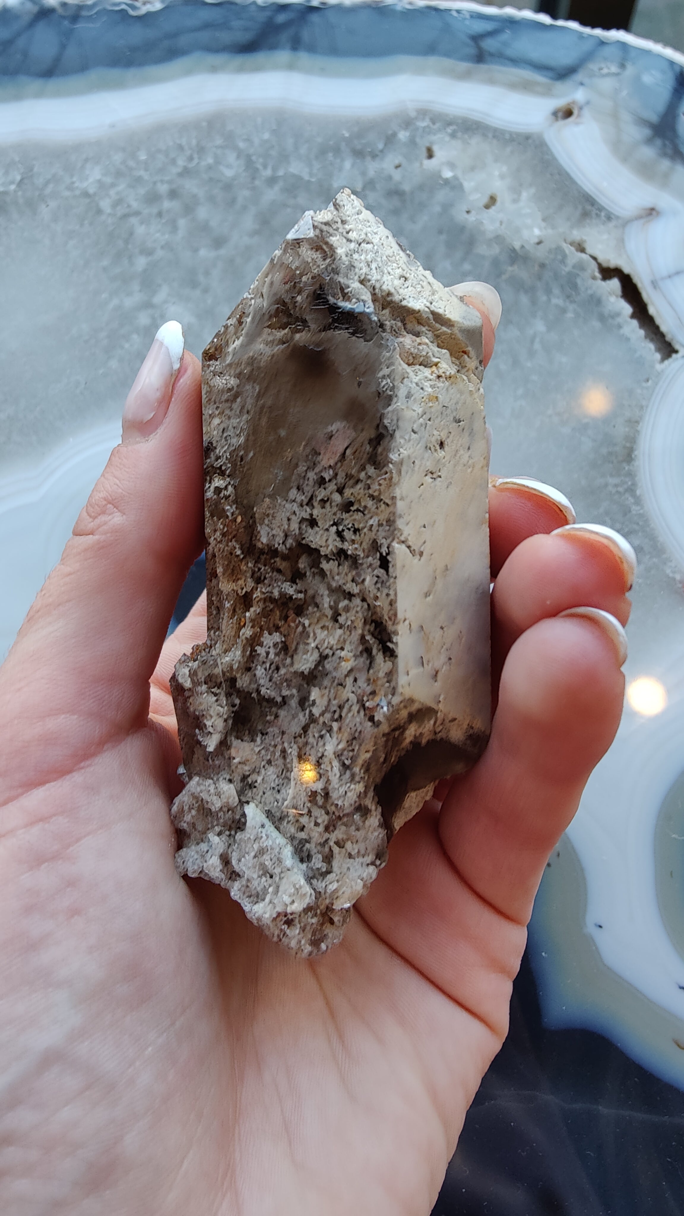Lodalite Included Smokey Quartz Point