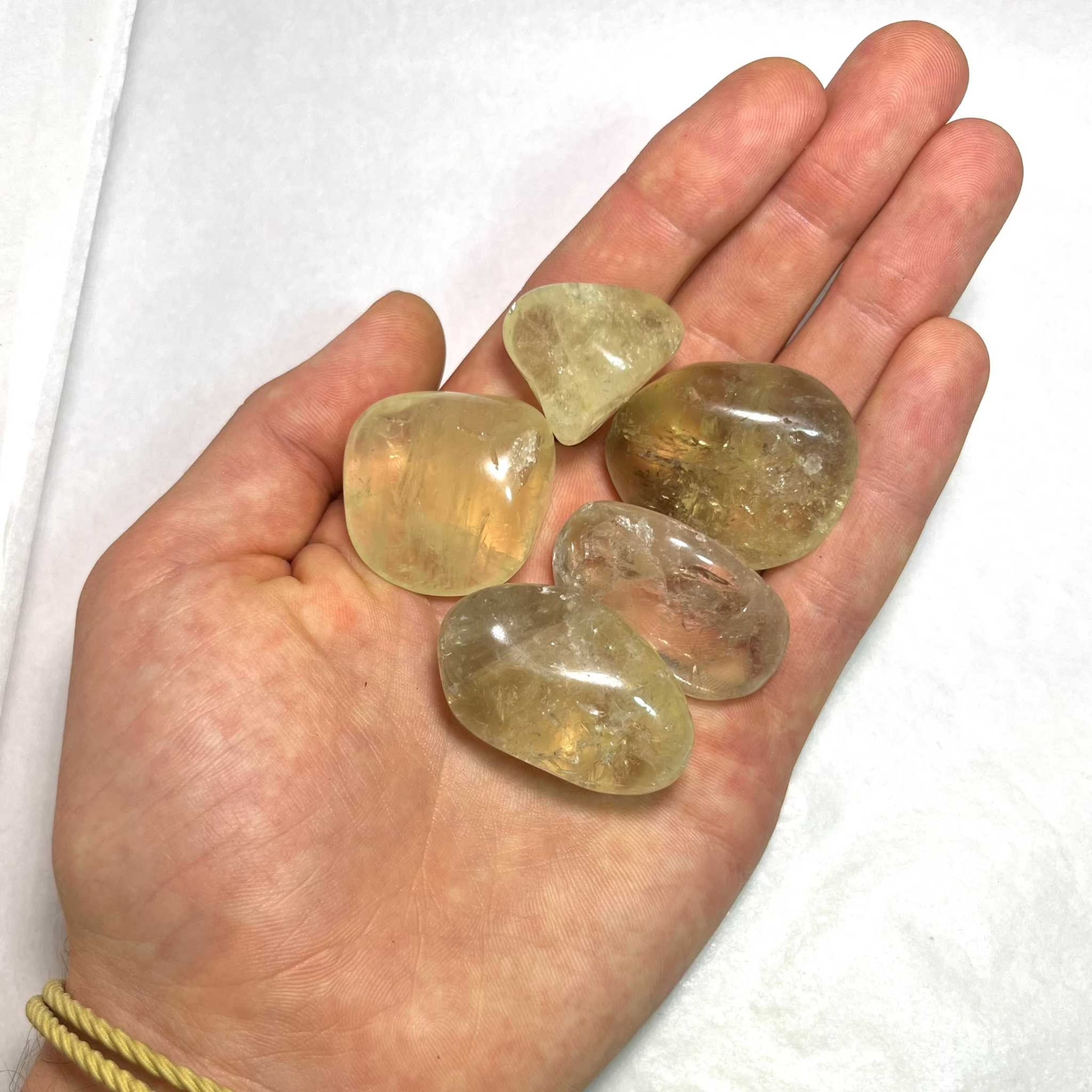 Natural Citrine Tumbled Stone