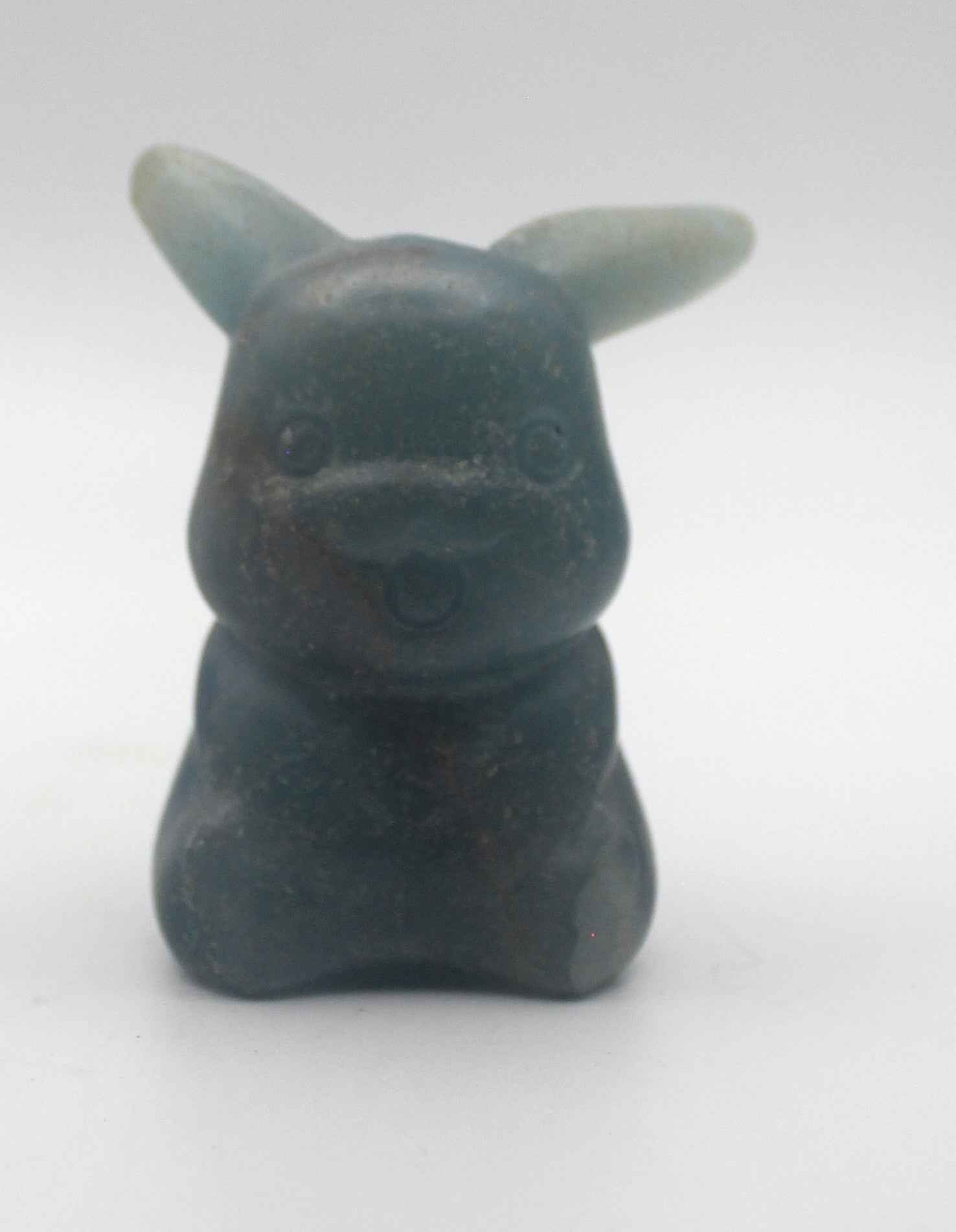 Blue Banded Calcite (Blue Onyx) Pikachu Crystal Carving – Calming & Collectible