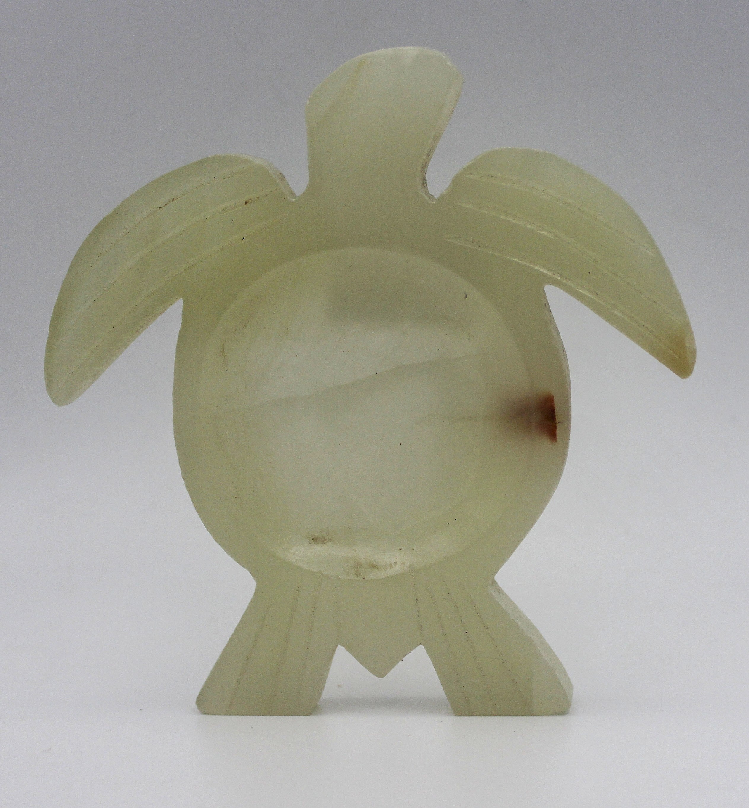 Green Banded Calcite Turtle Dish – Heart-Centered Calm & Functional Crystal Decor