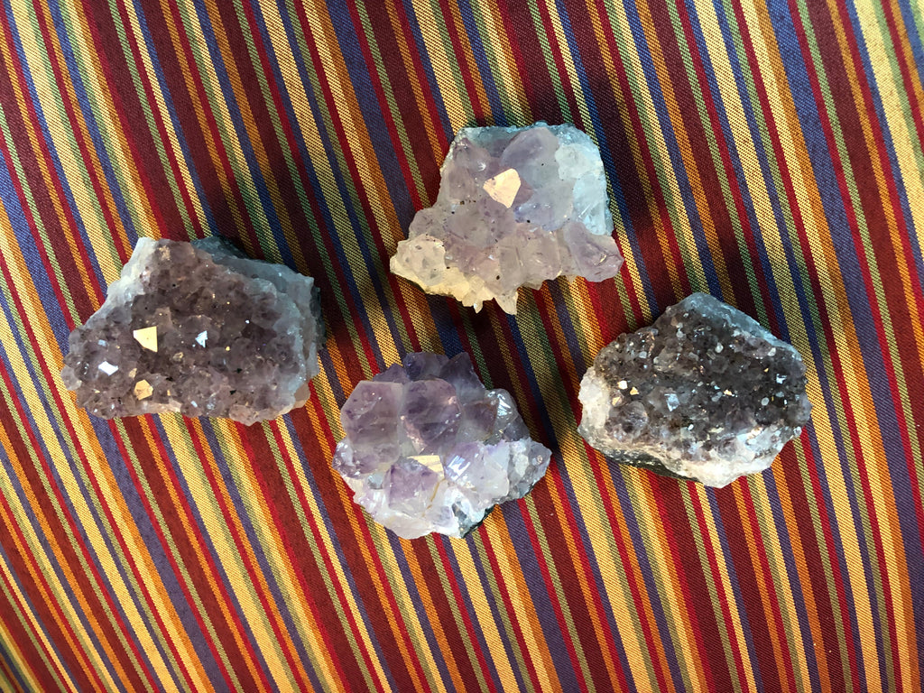 Amethyst Druzy Clusters (1–3") – Calm • Intuition • Spiritual Protection