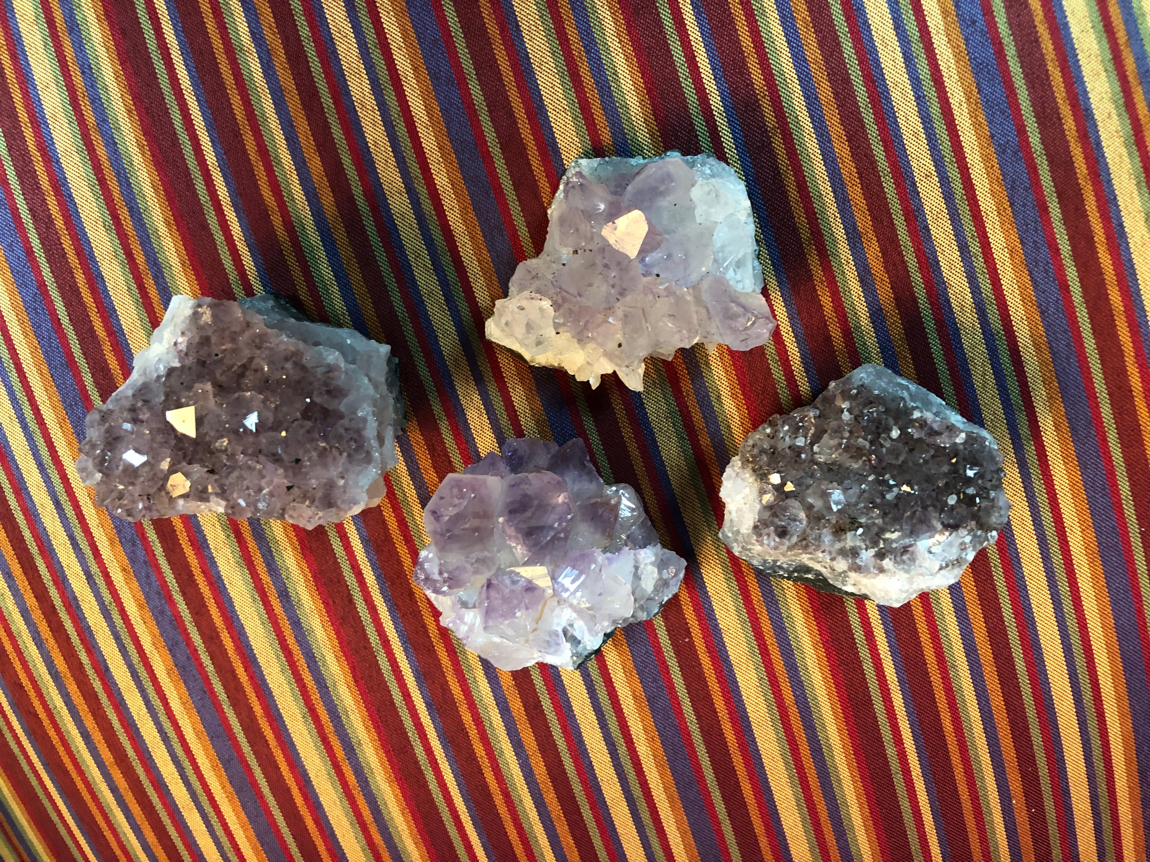 Amethyst Druzy Clusters (1–3") – Calm • Intuition • Spiritual Protection