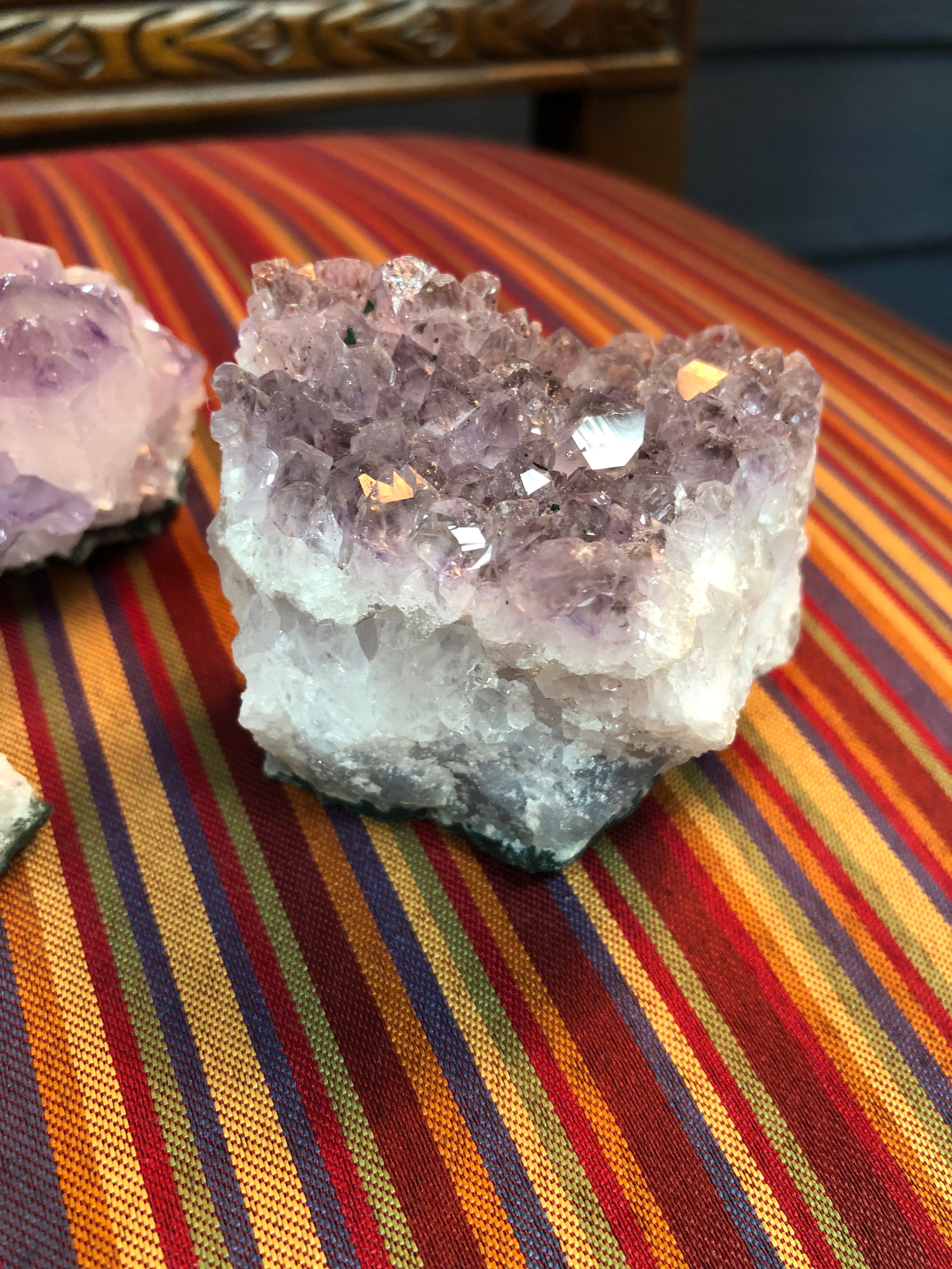 Amethyst Druzy Clusters (1–3") – Calm • Intuition • Spiritual Protection