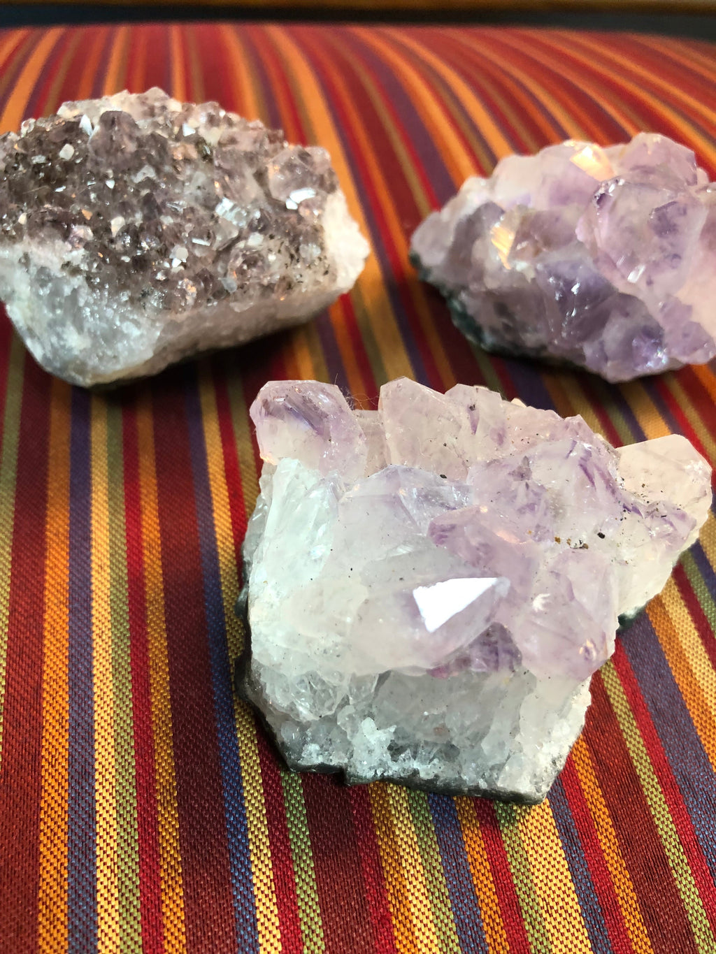 Amethyst Druzy Clusters (1–3") – Calm • Intuition • Spiritual Protection