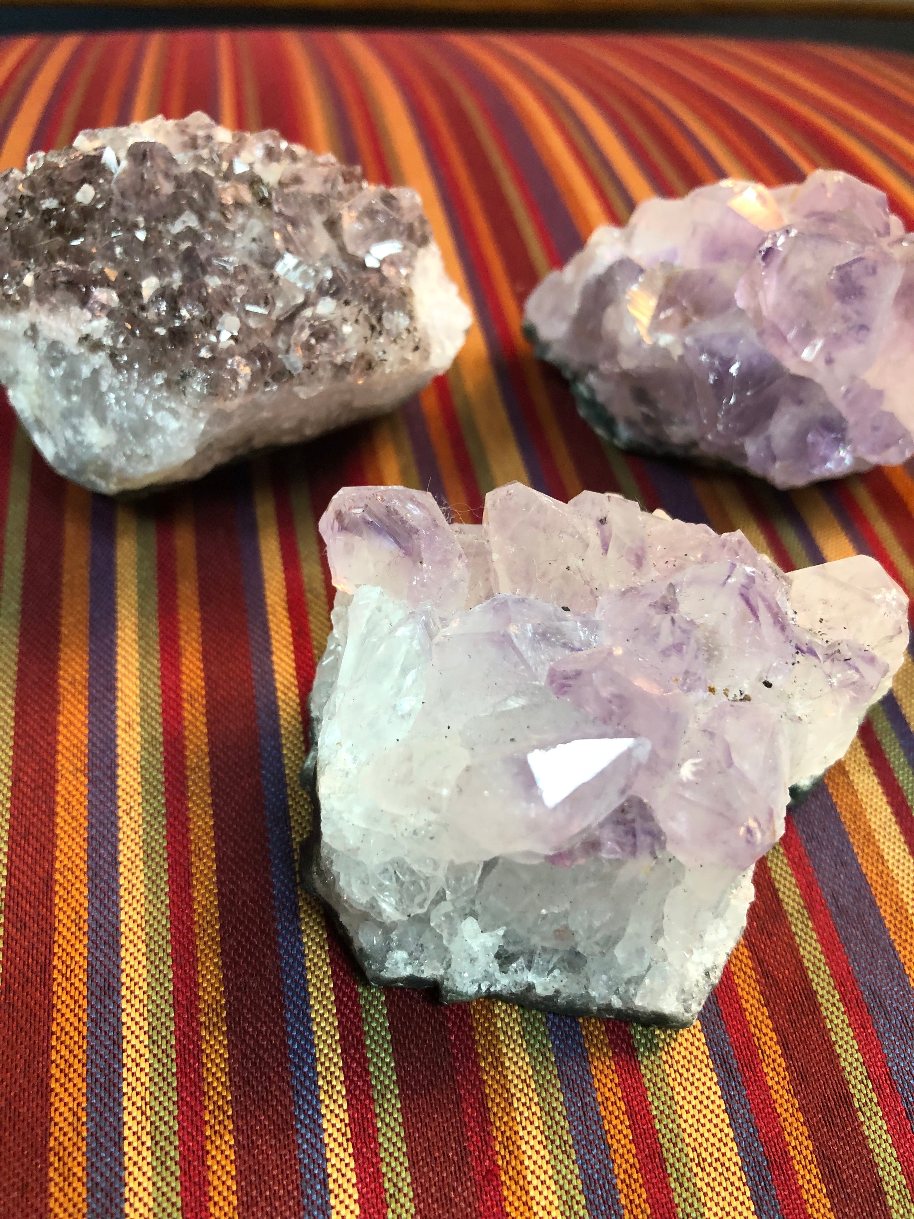 Amethyst Druzy Clusters (1–3") – Calm • Intuition • Spiritual Protection