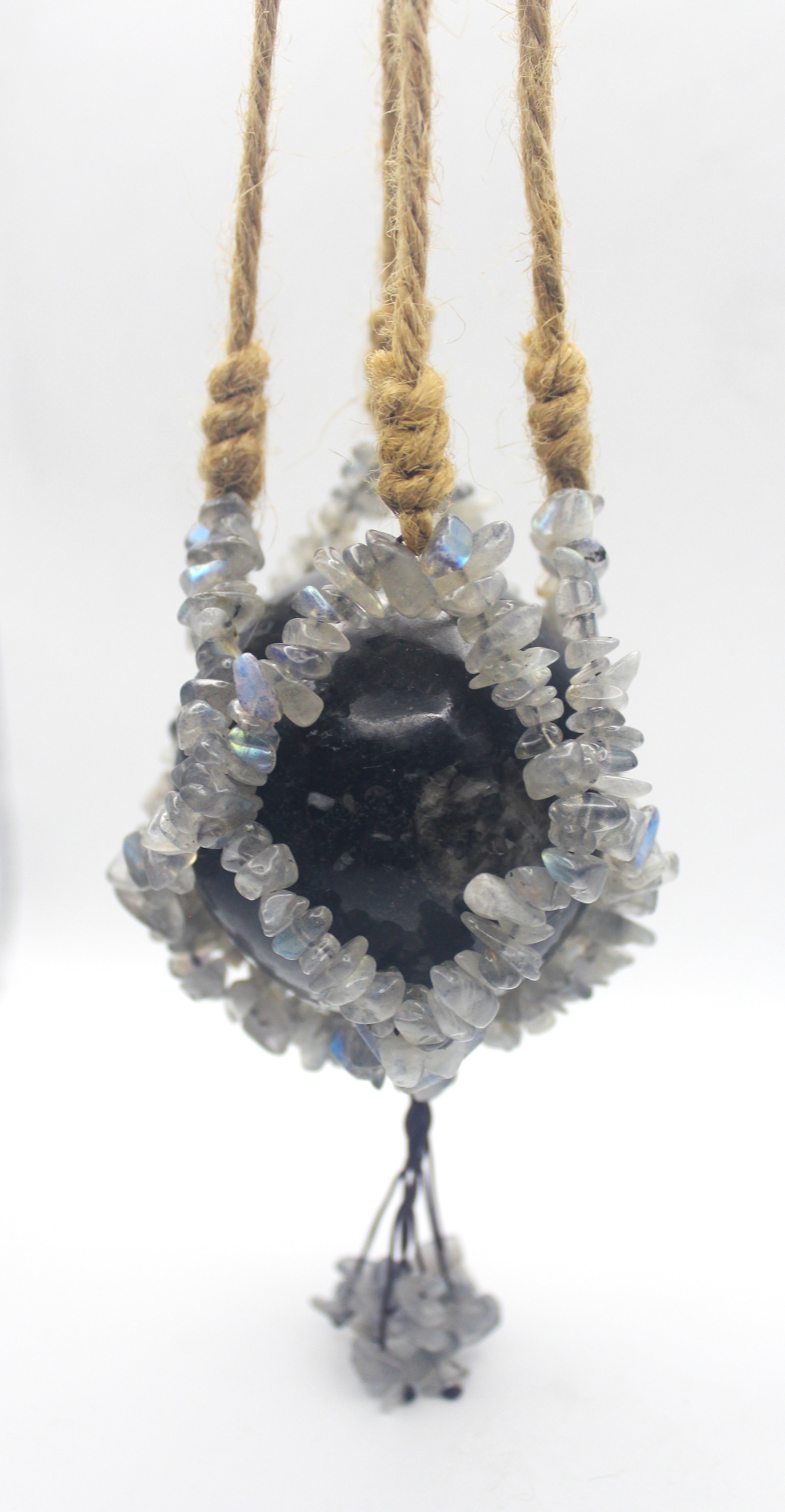 Crystal Chip Sphere Hanger