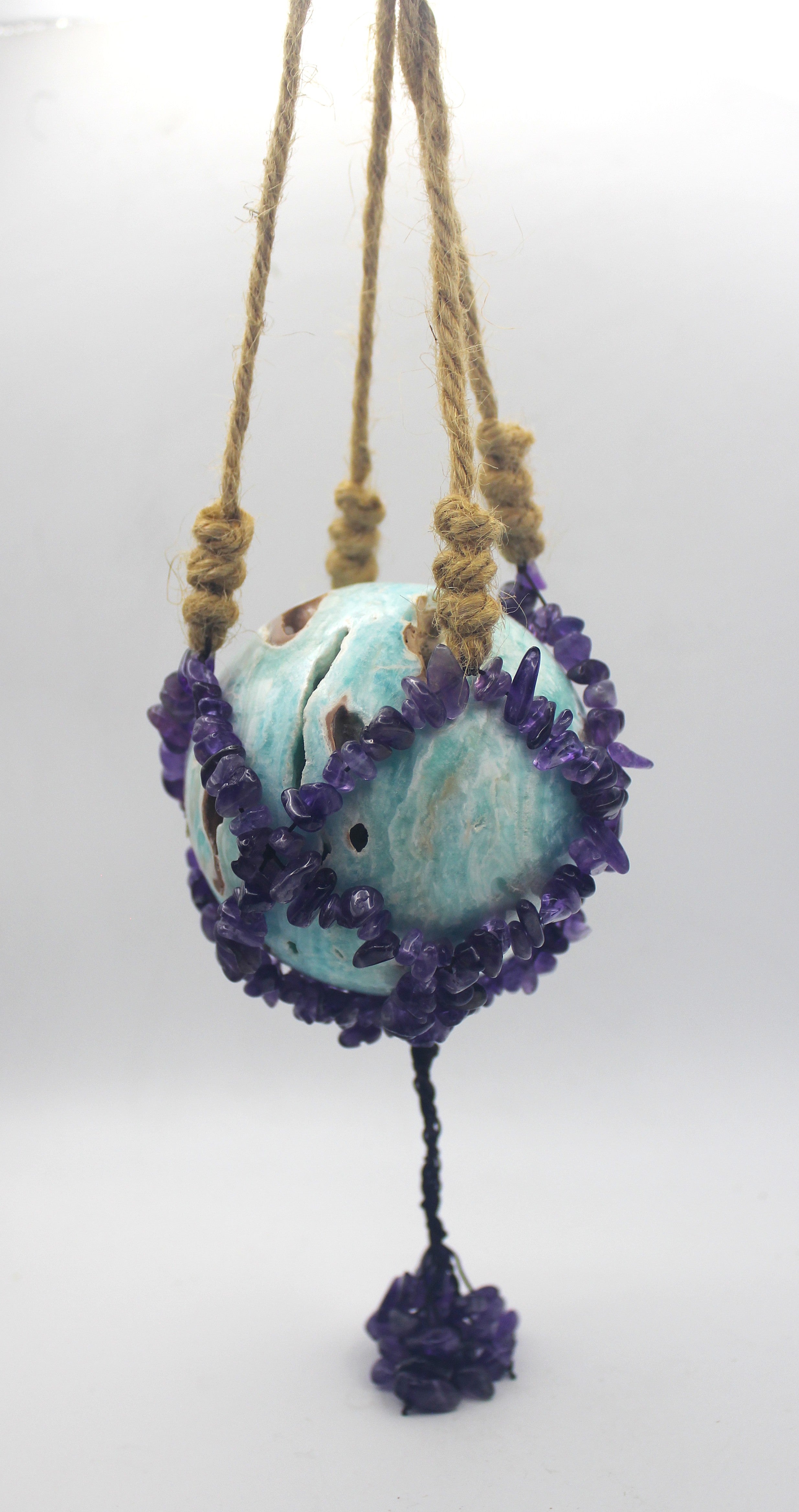 Crystal Chip Sphere Hanger