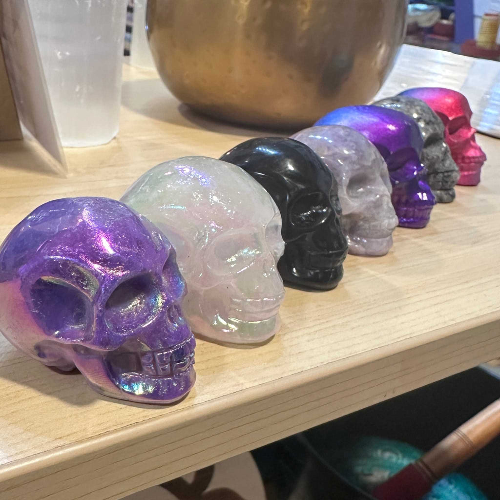 2" Gemstone Skull (Multiple Types)