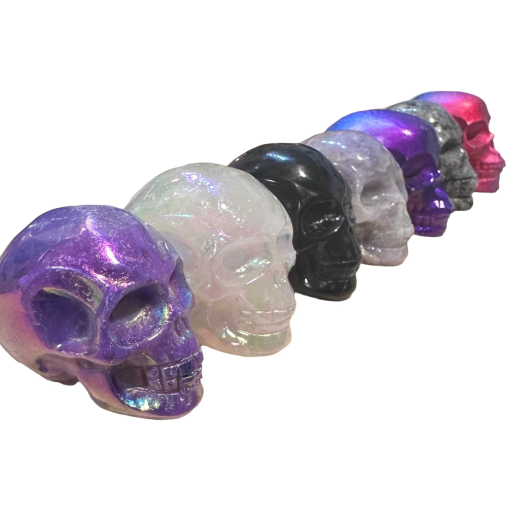 2" Gemstone Skull (Multiple Types)