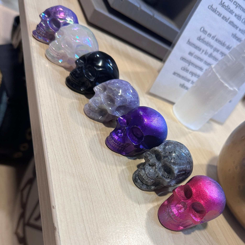 2" Gemstone Skull (Multiple Types)