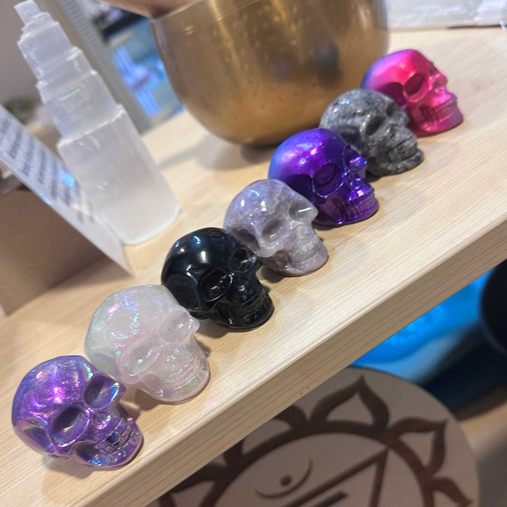 2" Gemstone Skull (Multiple Types)
