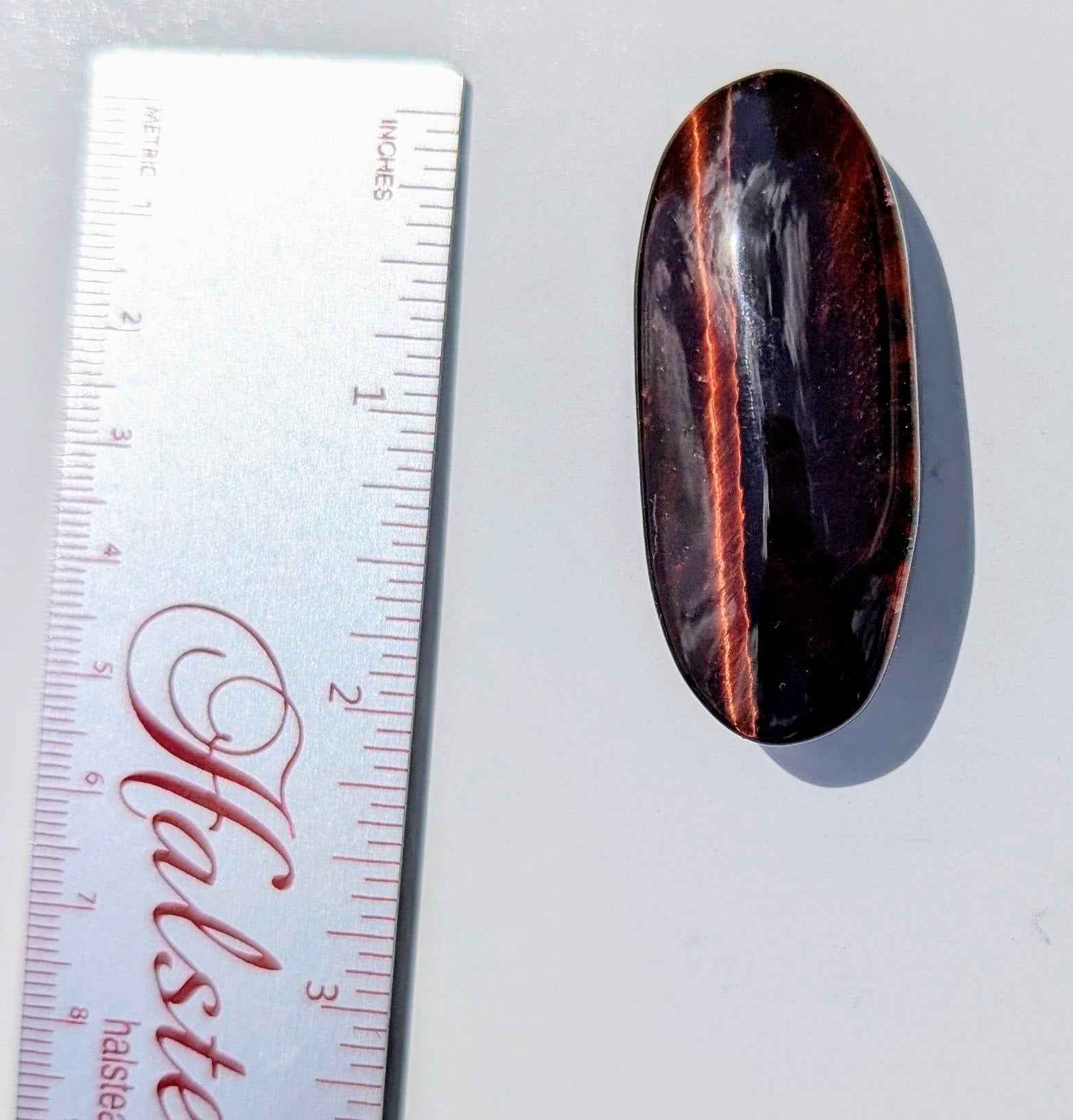 Red Tiger’s Eye Palm Stone – Motivation, Power & Protective Grounding