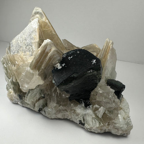 Blue Indicolite Tourmaline on Matrix from Nuristan, Afghanistan