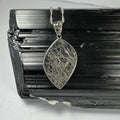 Rutilated Quartz Flame Pendant