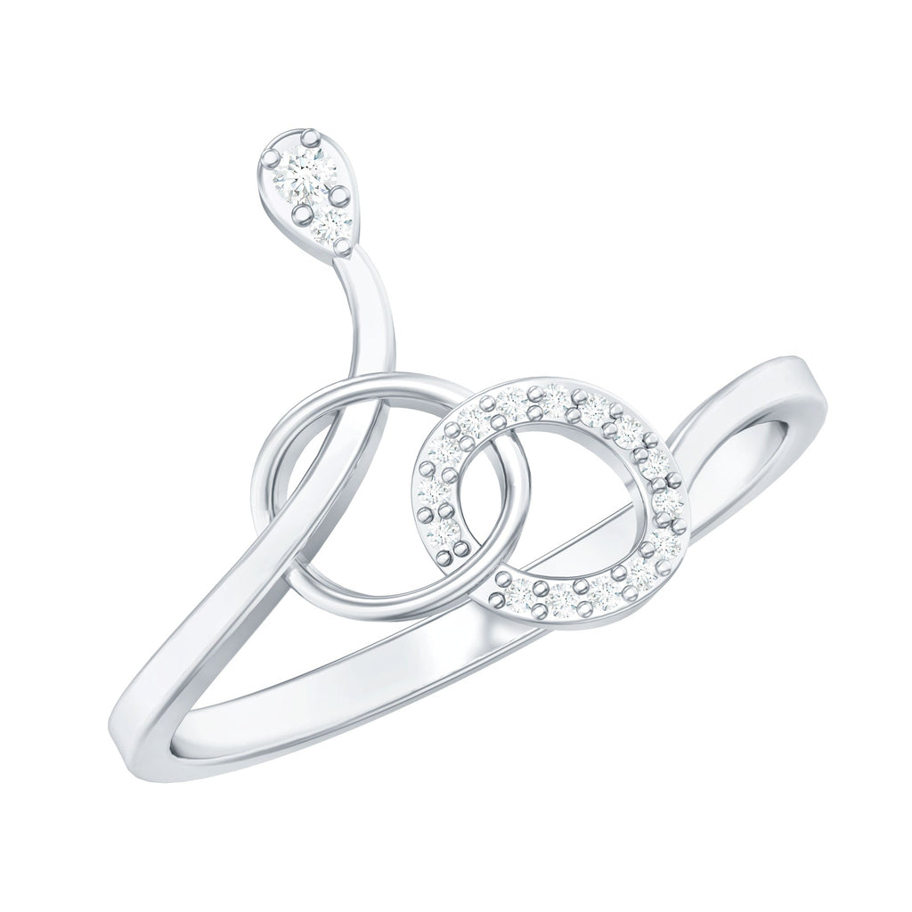 Natural Diamond Minimalist Promise Ring for Her