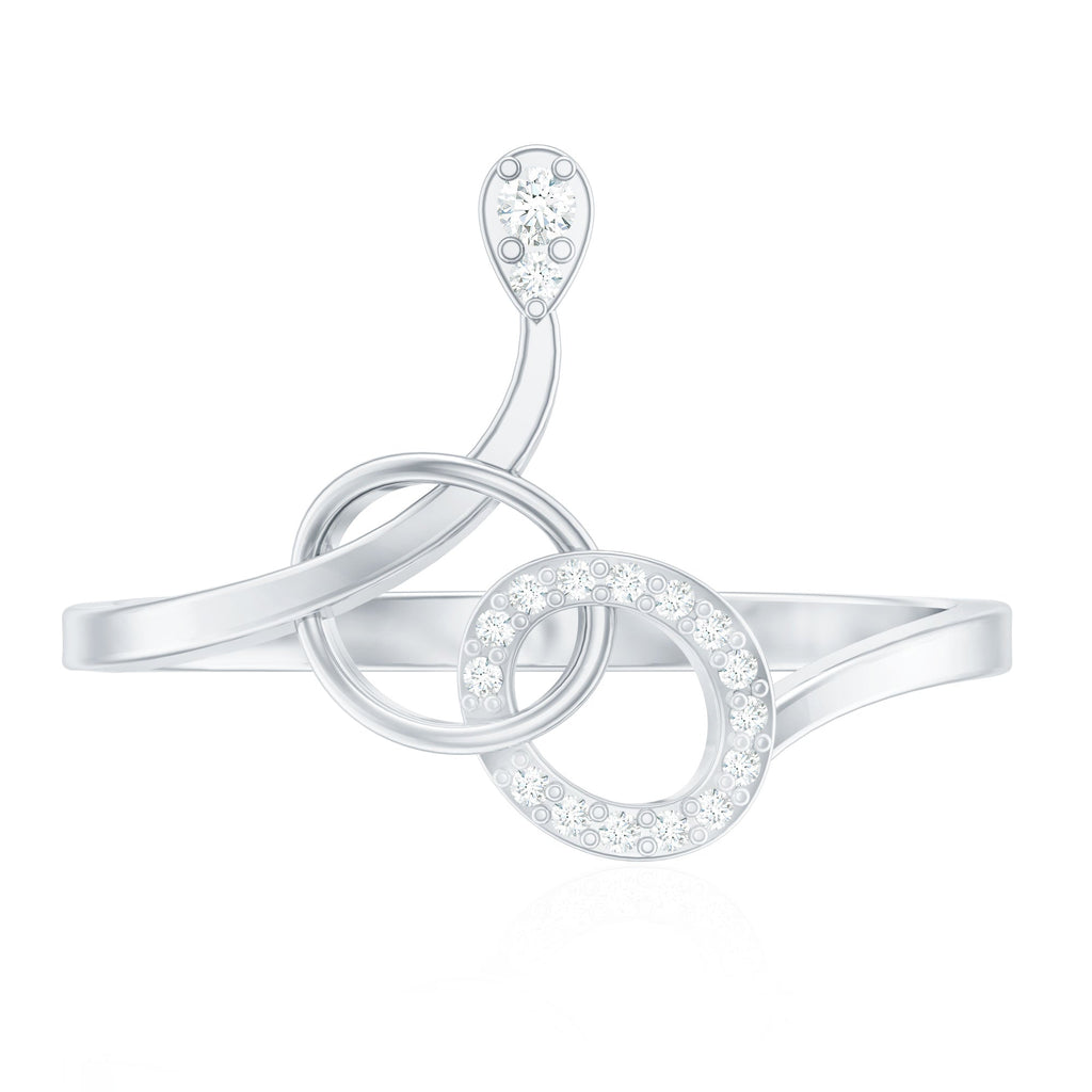 Natural Diamond Minimalist Promise Ring for Her