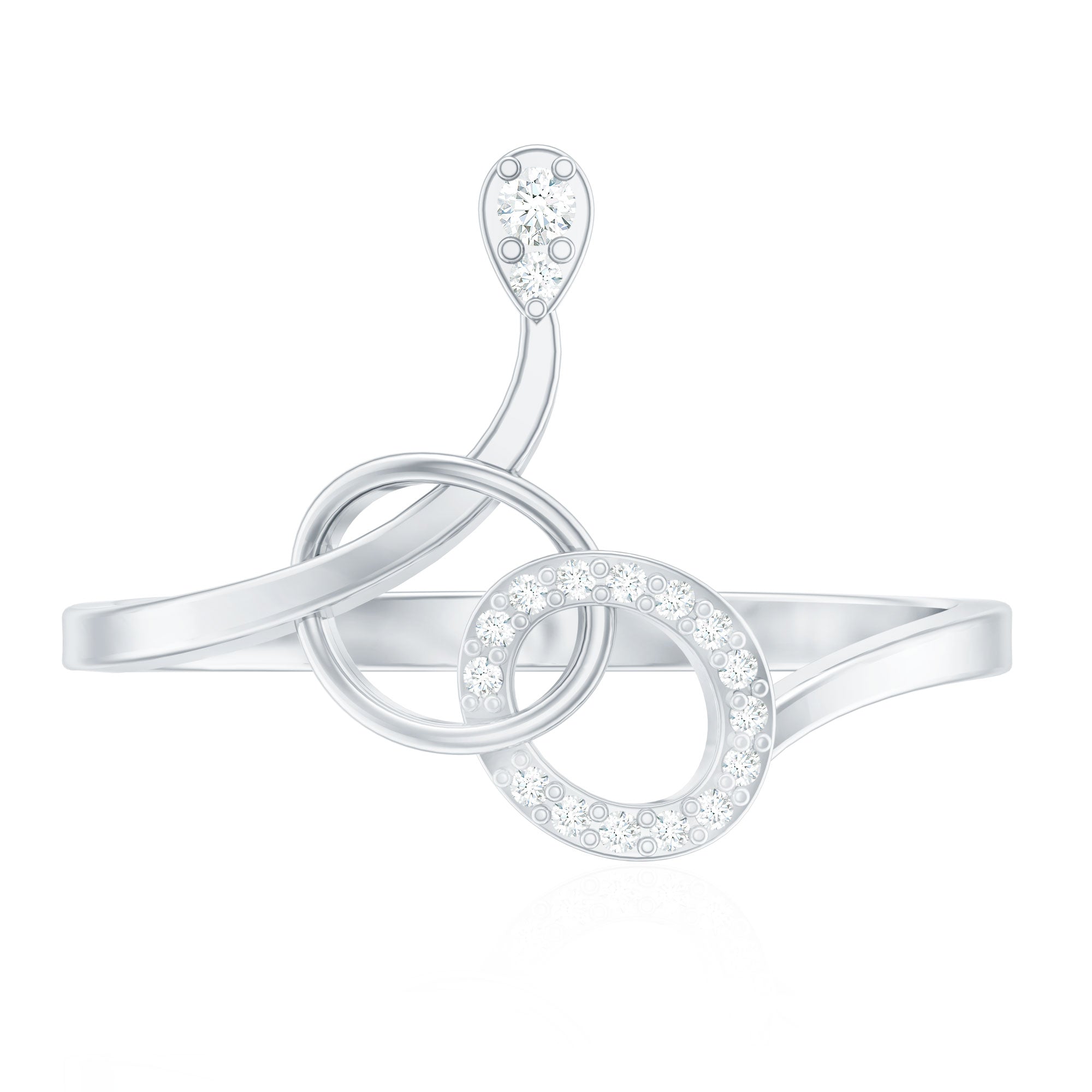 Natural Diamond Minimalist Promise Ring for Her