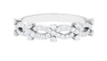 Designer Natural Diamond Infinity Half Eternity Ring
