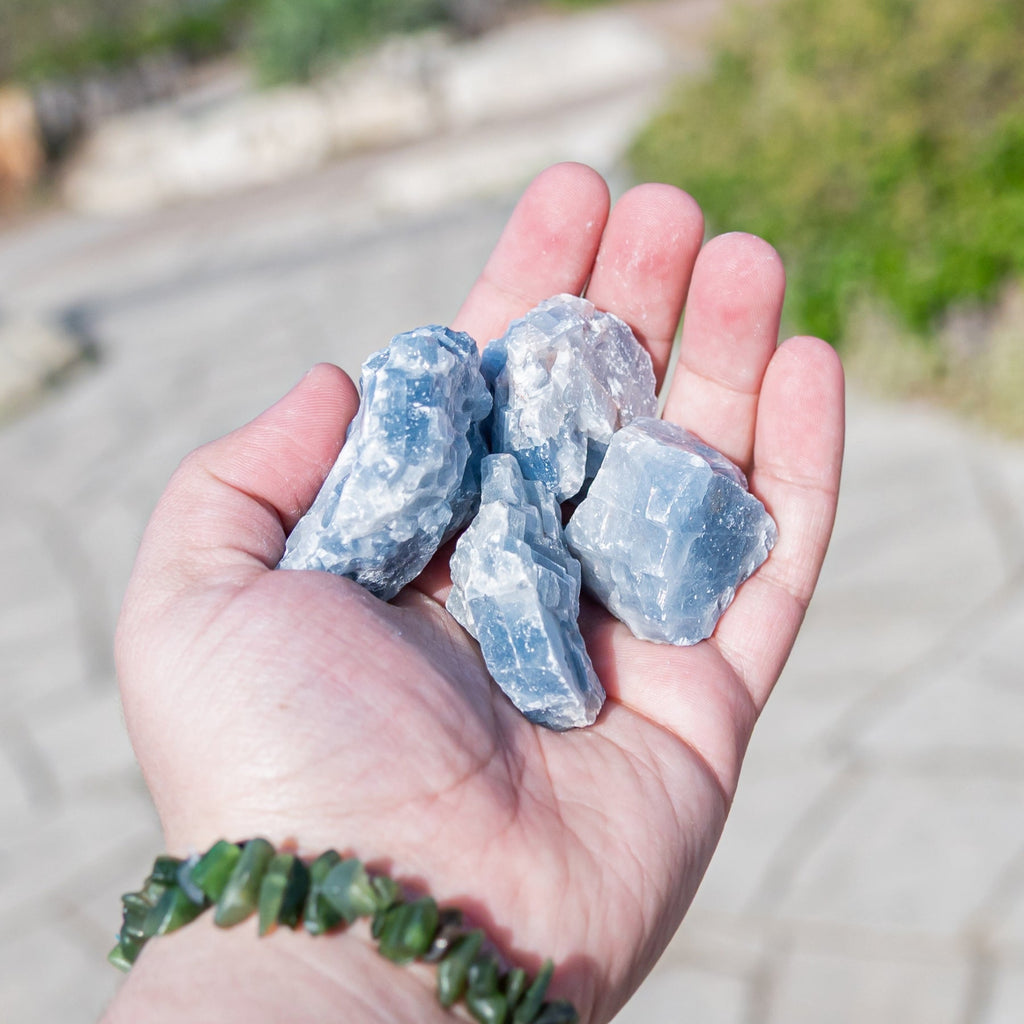 Blue Calcite Raw