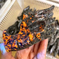 Yooperlite Crystal Skulls Carved Dragon Head