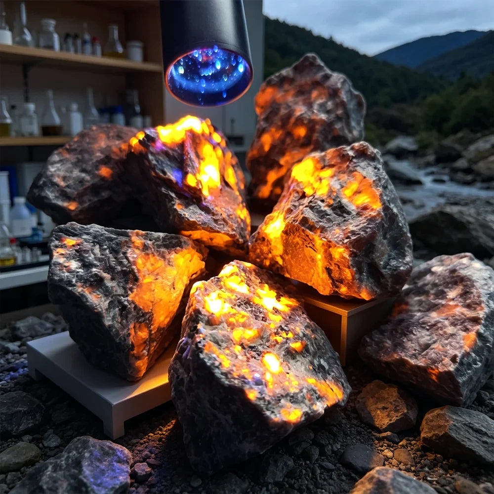 Natural Raw Yooperlite Fluorescent Stone
