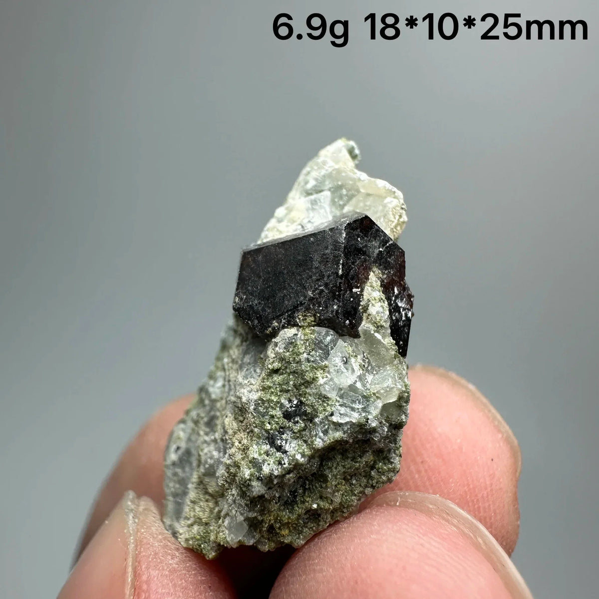 Andradite Garnet Cluster Raw Crystal Mineral Specimen in Calcite Matrix