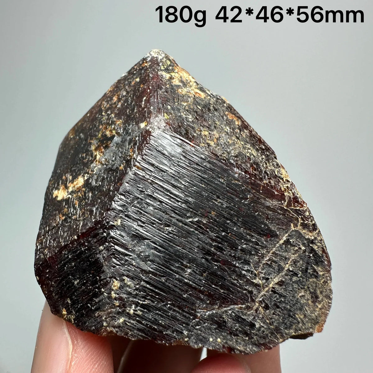 Andradite Garnet Cluster Raw Crystal Mineral Specimen in Calcite Matrix