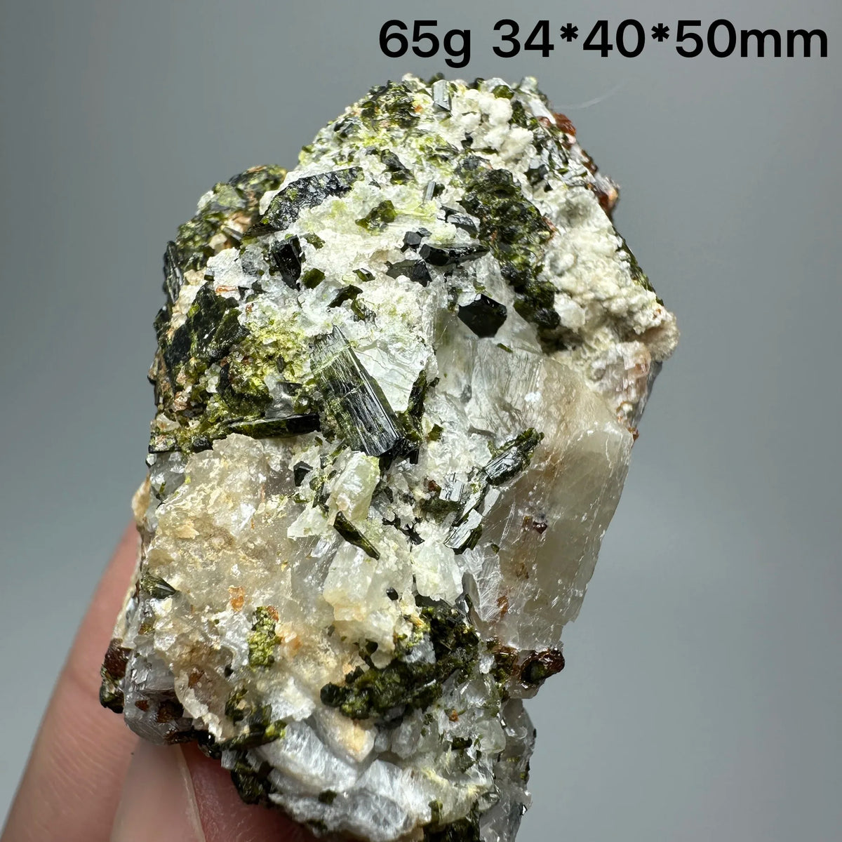Andradite Garnet Cluster Raw Crystal Mineral Specimen in Calcite Matrix