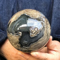 1 UV-Reactive Volcanic Agate Sphere