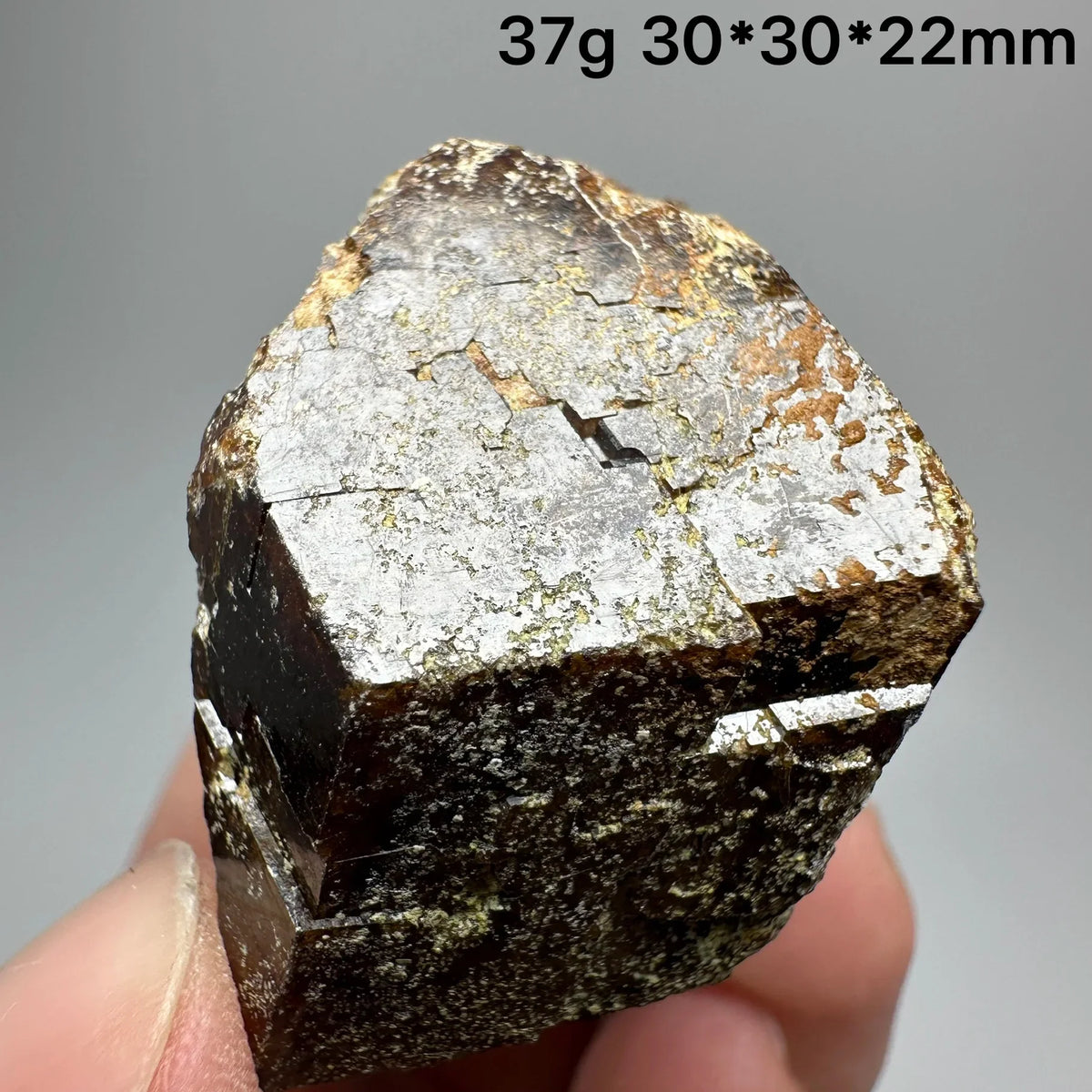 Andradite Garnet Cluster Raw Crystal Mineral Specimen in Calcite Matrix