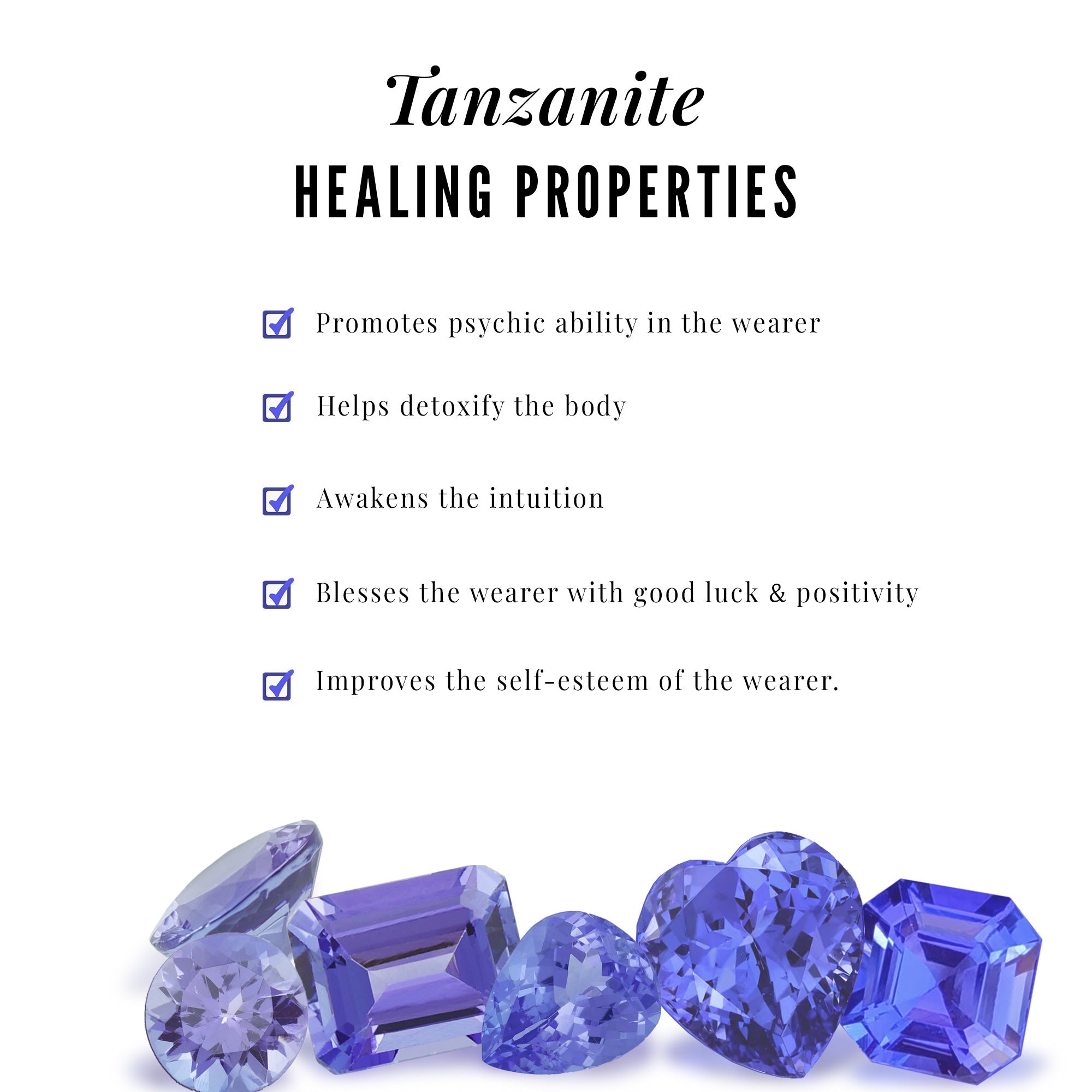 Natural Marquise Tanzanite Diamond Promise Ring Set of 2