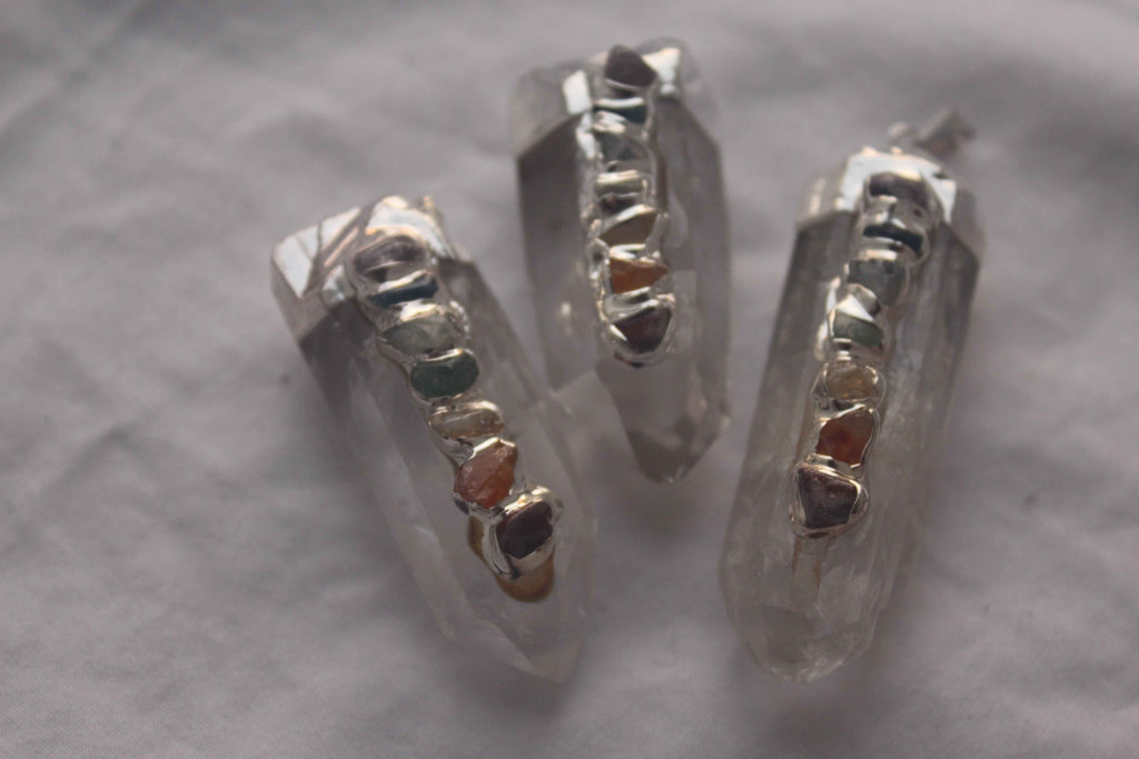 Chakra Quartz Pendant