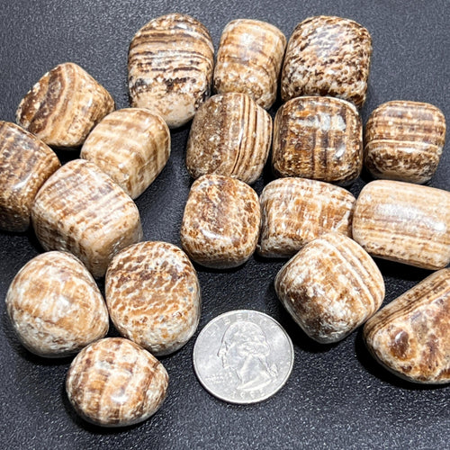 Brown Banded Onyx Tumbled Stones