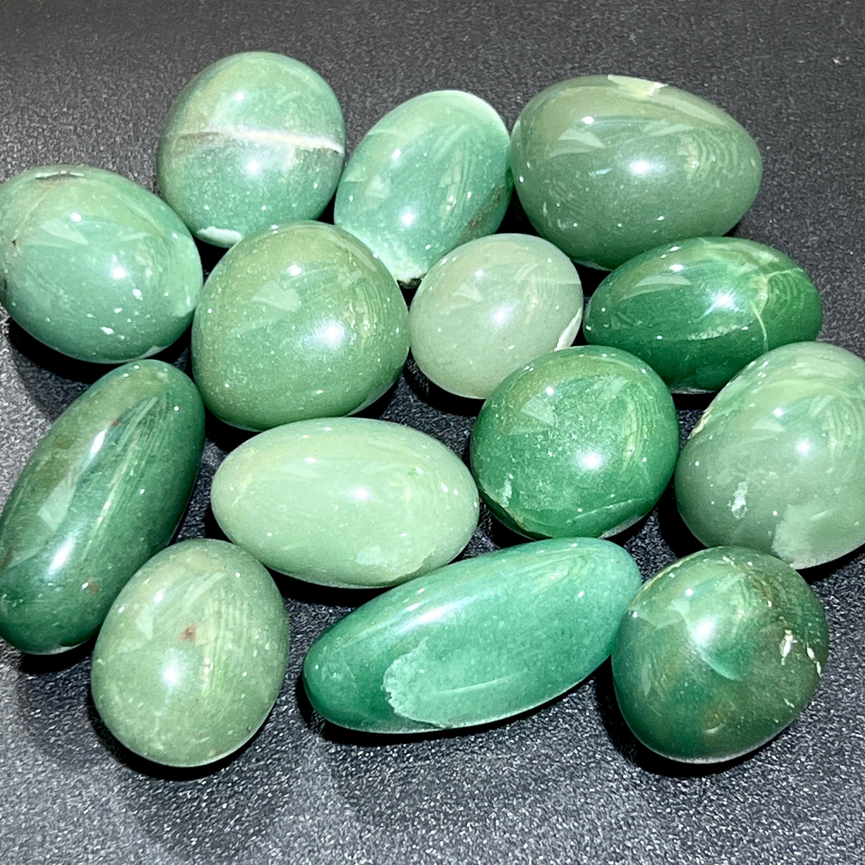 Green Quartz Tumbled Stones