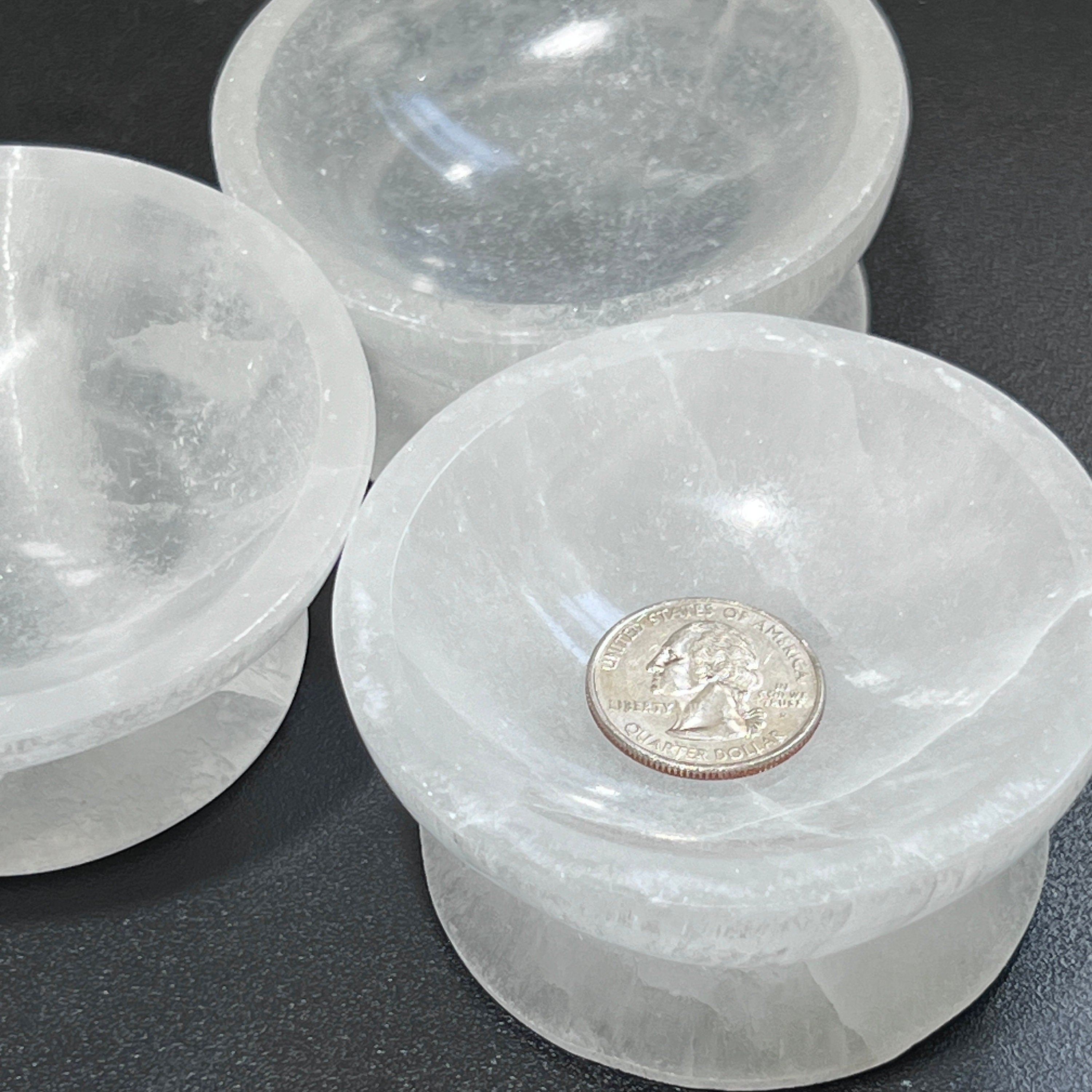 Selenite Crystal Bowl with Pedestal