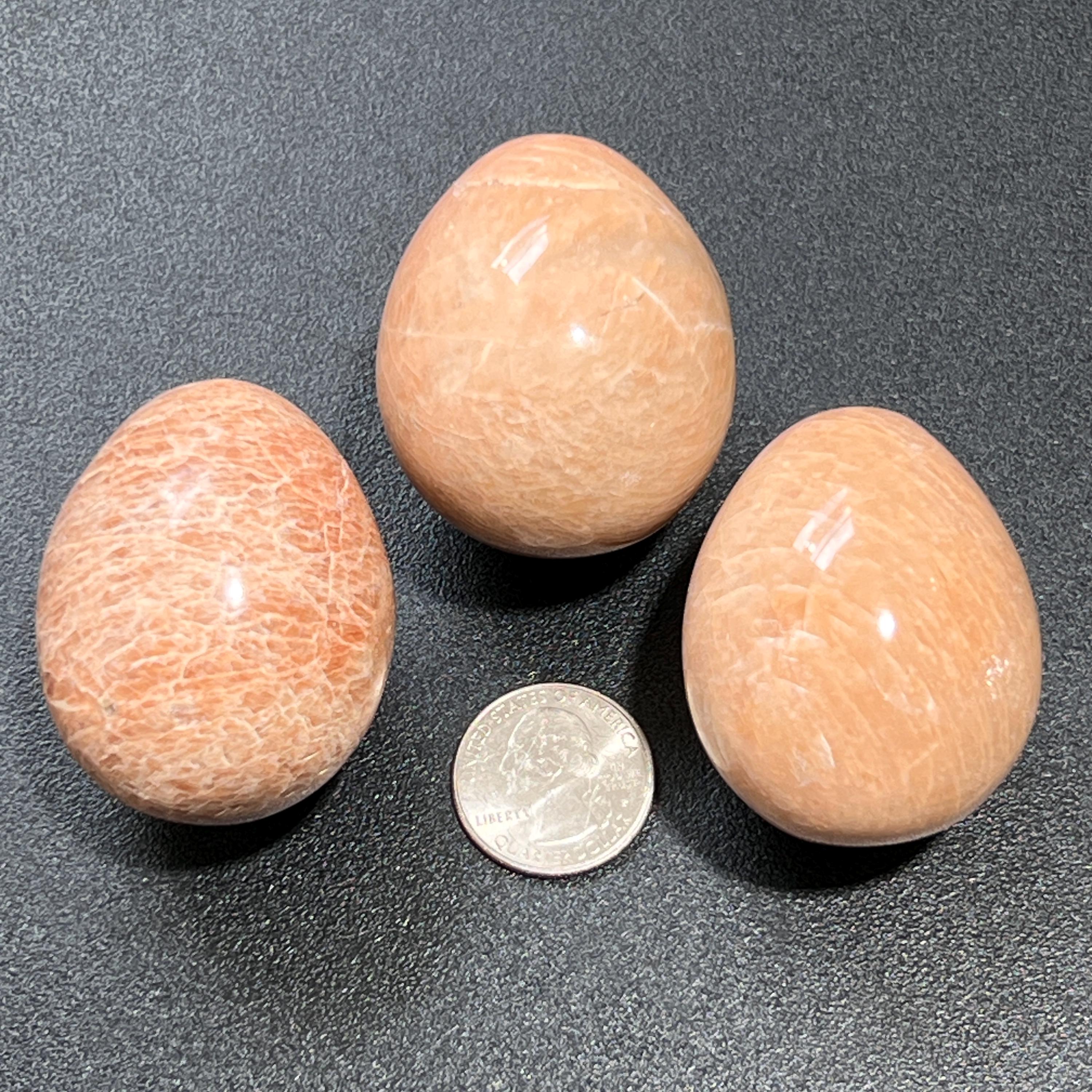 Peach Moonstone Polished Egg