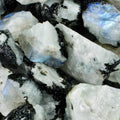 Rough Rainbow Moonstone – A+ Grade Raw Stone from India