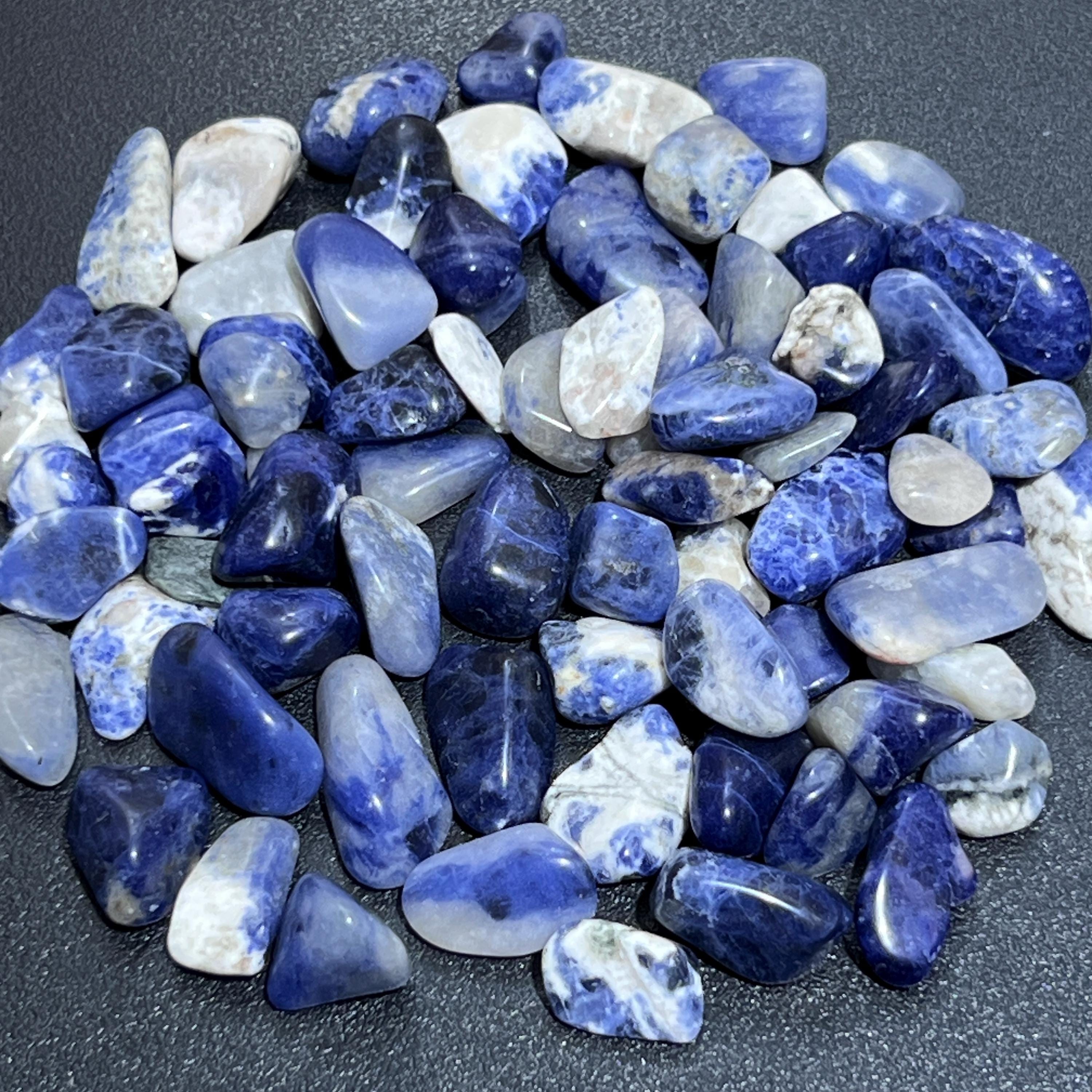 Blue Sodalite Small Tumbled Stones