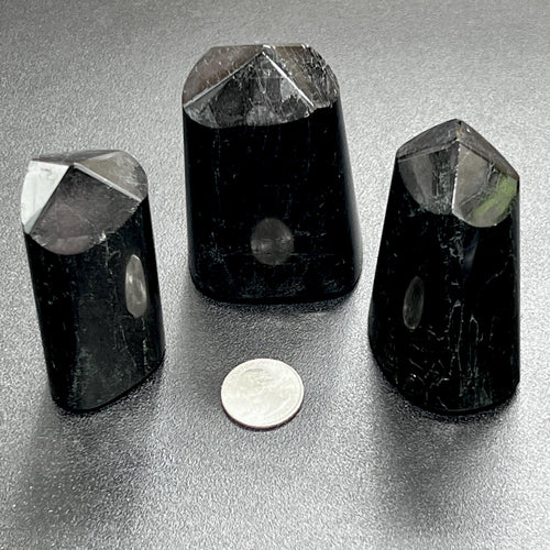 Black Tourmaline Point Tower Statue