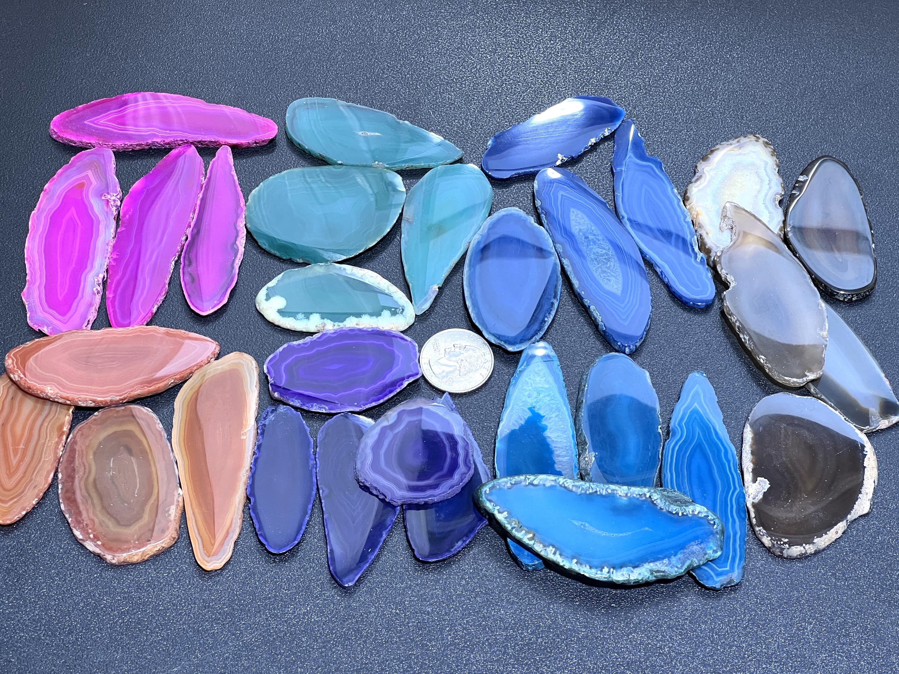 Oval Agate Slices (1 Pound, 2-3 Inches)