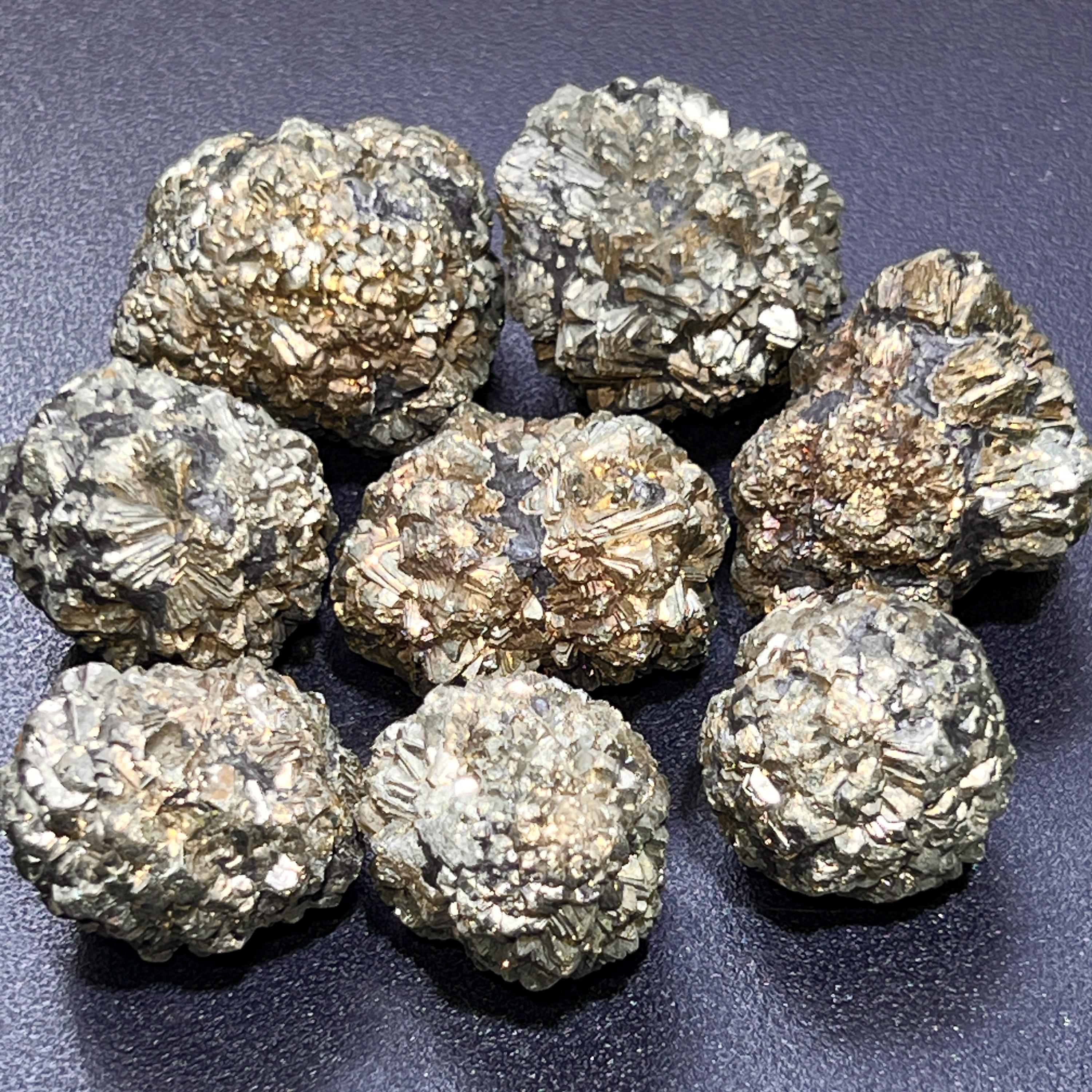Marcasite Crystal Nodules Iron Pyrite Large Gold Nugget