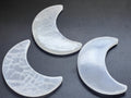 Selenite Crystal Crescent Moon Plate (6 Inches)
