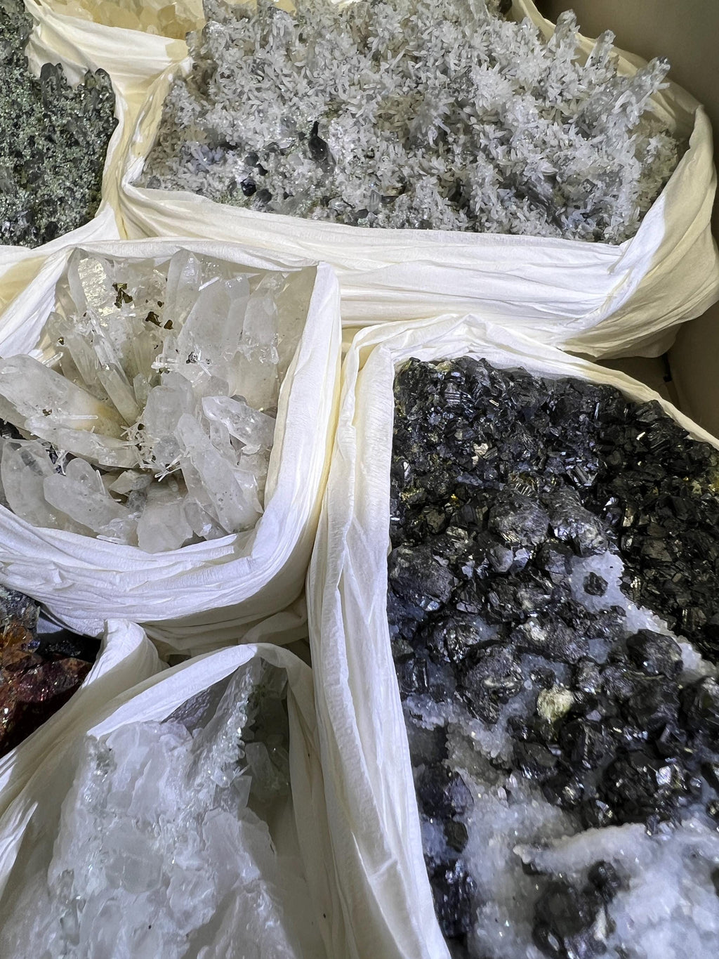 Bolivian Minerals Crystal Mixed Collection (Large 15x10 Inch Flat)