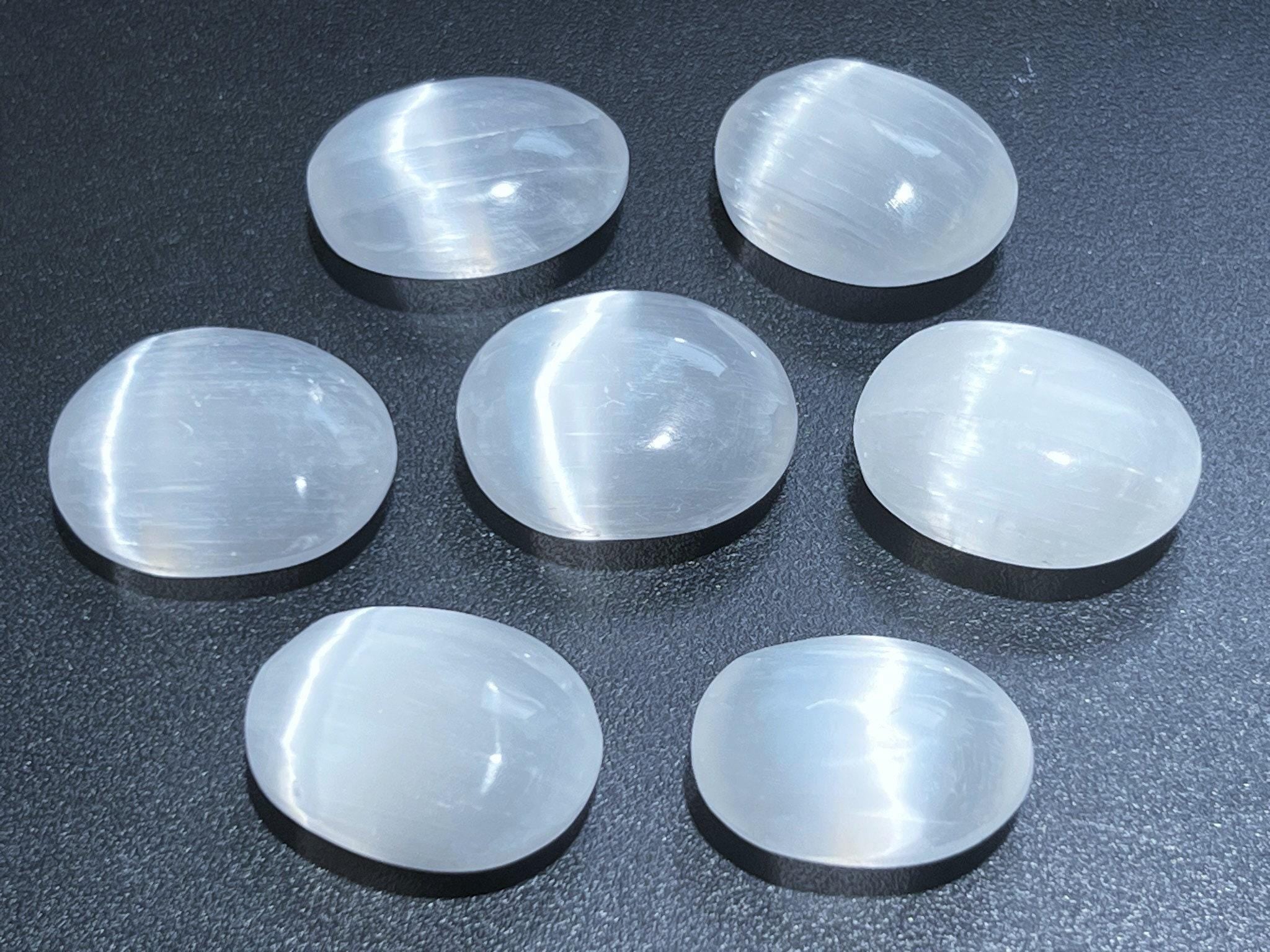Selenite Crystal Mini Palm Stone Orbs