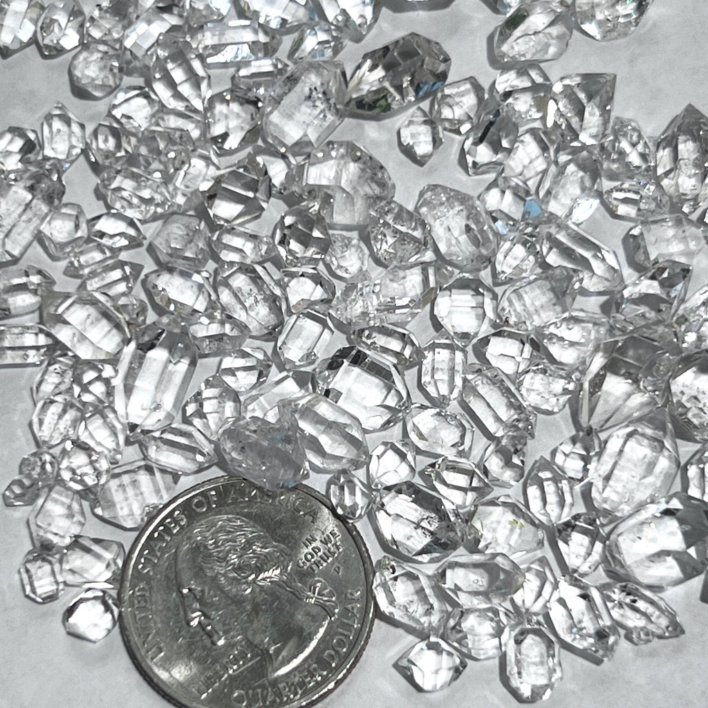 Clear Quartz Crystal Double Terminated Small Extra Quality (Herkimer Like Diamond Shapes)