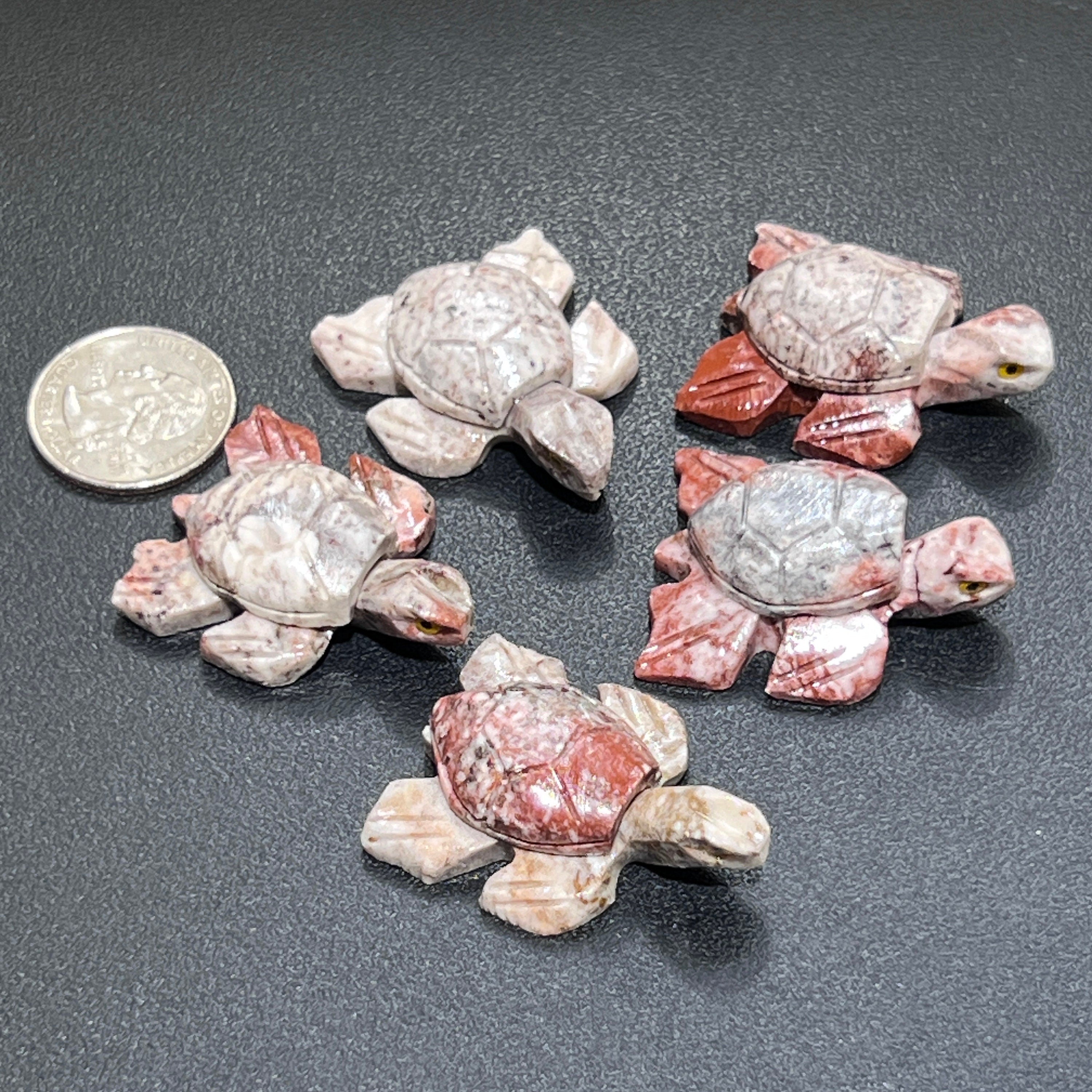 Small Soapstone Animals Miniature Carvings (Packs of 10)