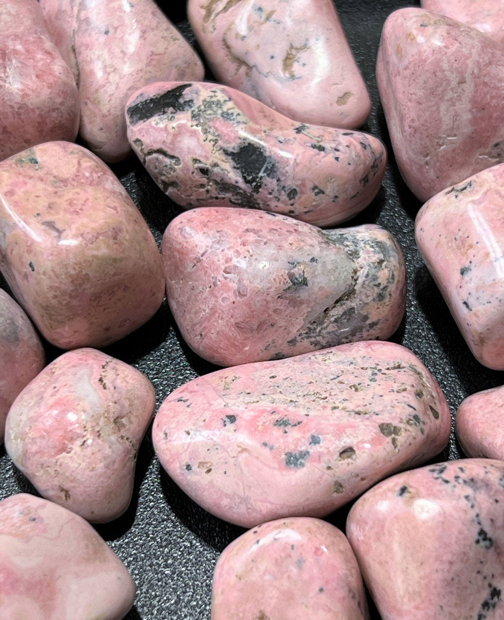 Pink Rhodonite Tumbled Stones