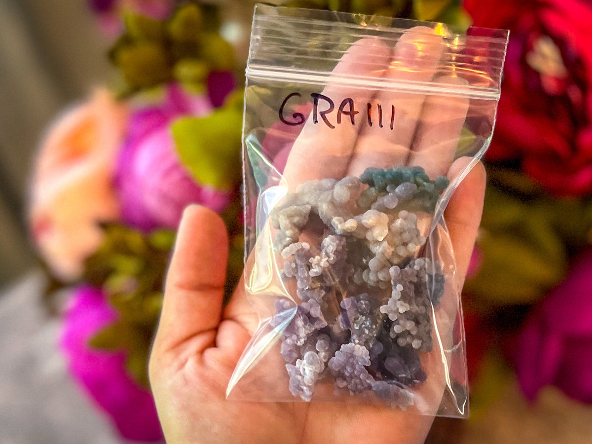 Bulk Raw Grape Agate, 50 Grams Bag!
